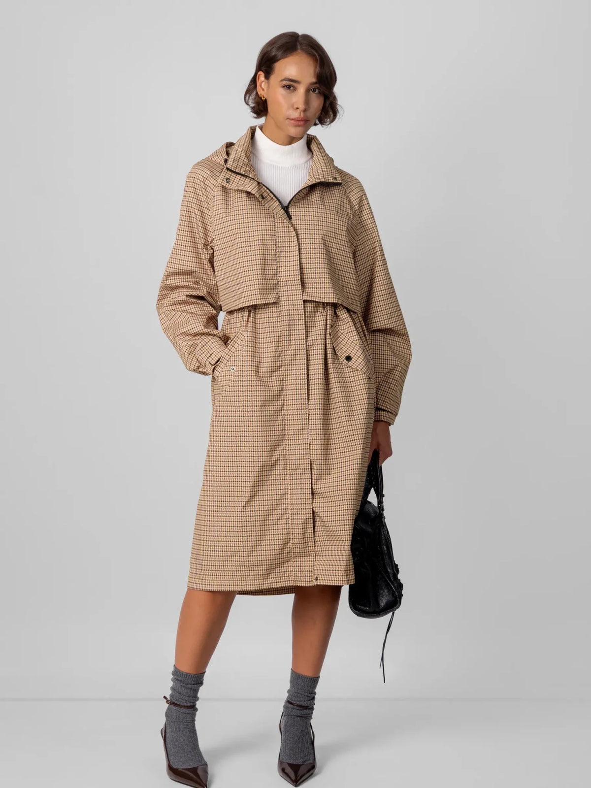 PUFFIT STM-TEX Elevated Long Breathable Raincoat with full-length coverage