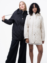Lightweight Warm Quilted Jacket with a Cinched Waist