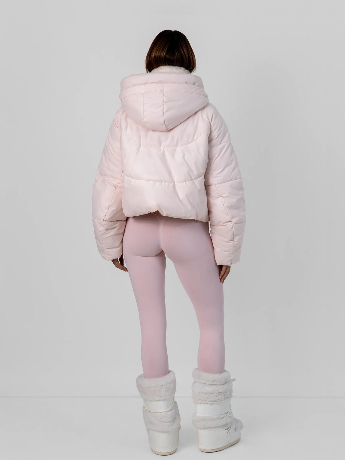 WarmCore™ Faux Fur Lined Detachable Hood Trim Bomber Jacket