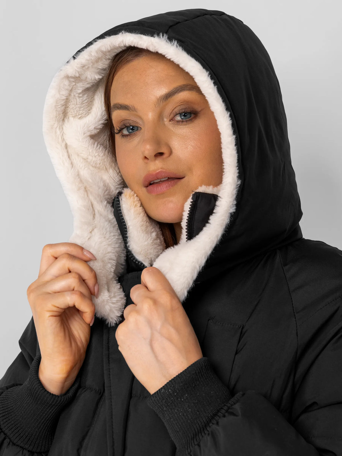 WarmCore™ Faux Fur Lined Classic Long Puffer