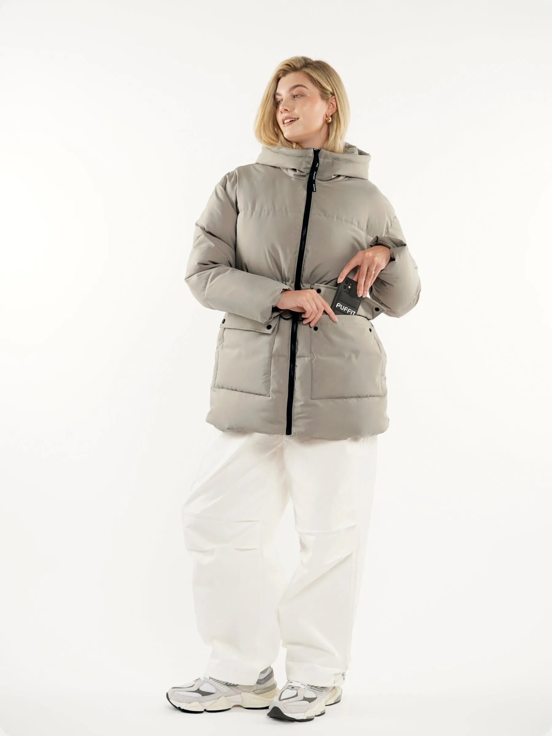 WarmCore™ Classic Cinched Waist Puffer Jacket