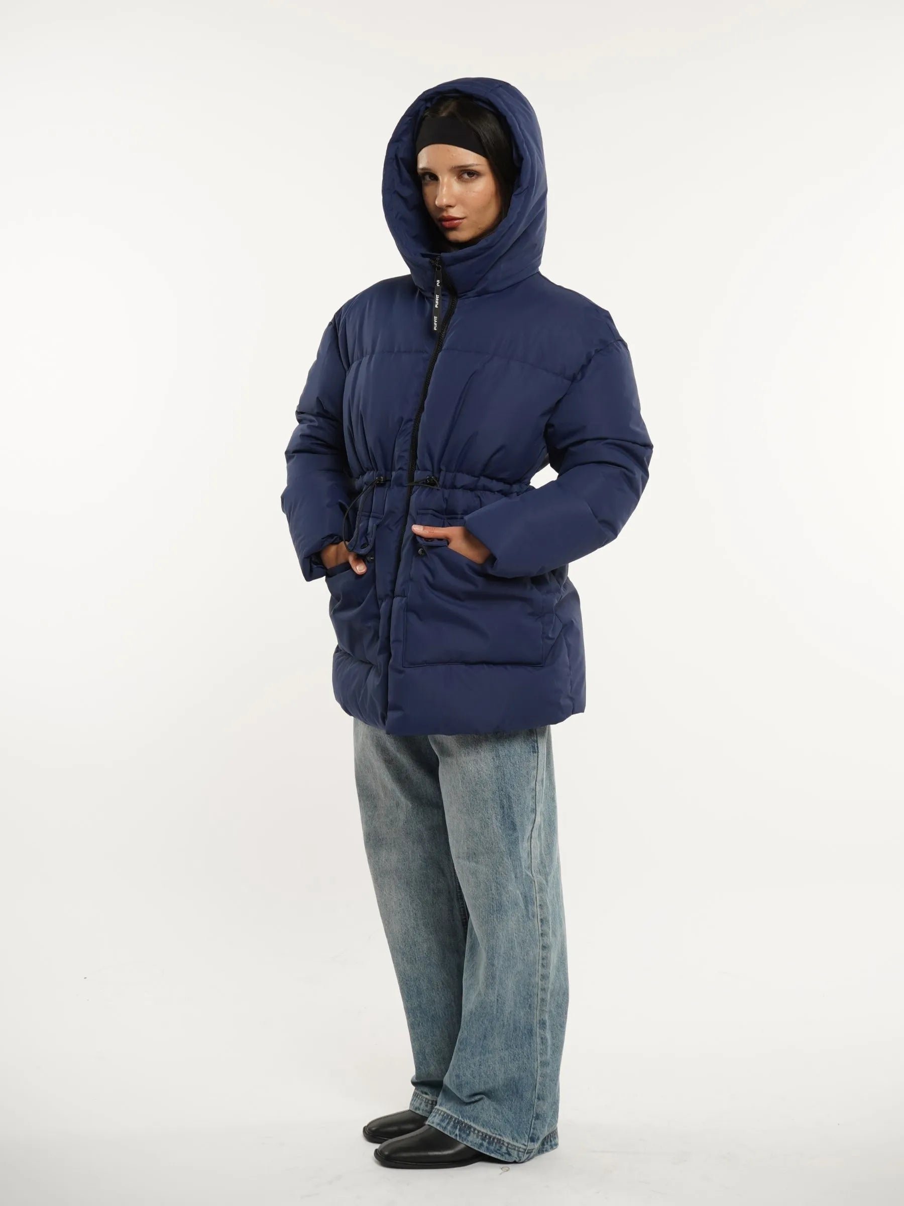 WarmCore™ Classic Cinched Waist Puffer Jacket