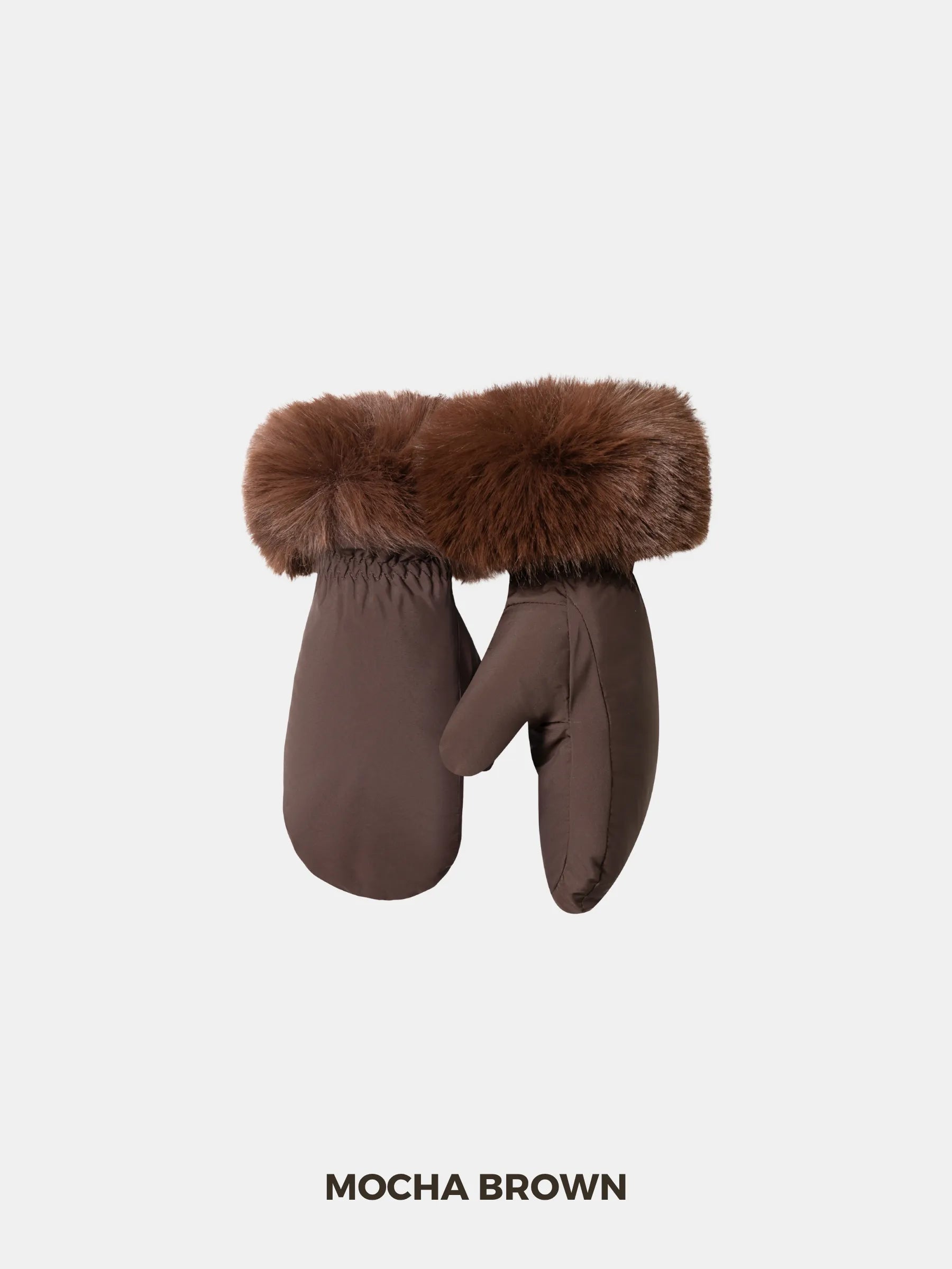 WarmCore™ Elegant Faux Fur Mittens