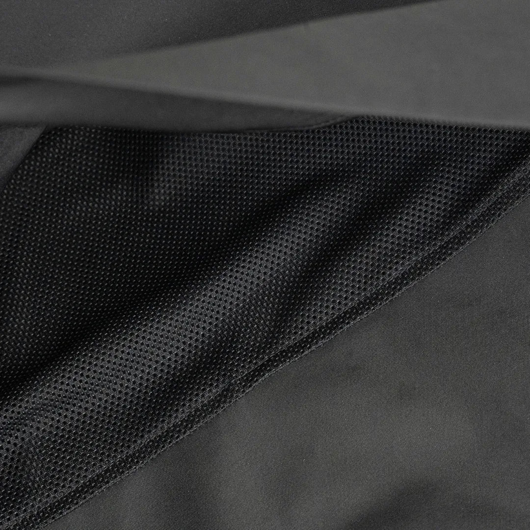 Rear Storm Shield & Breathable Mesh Panel