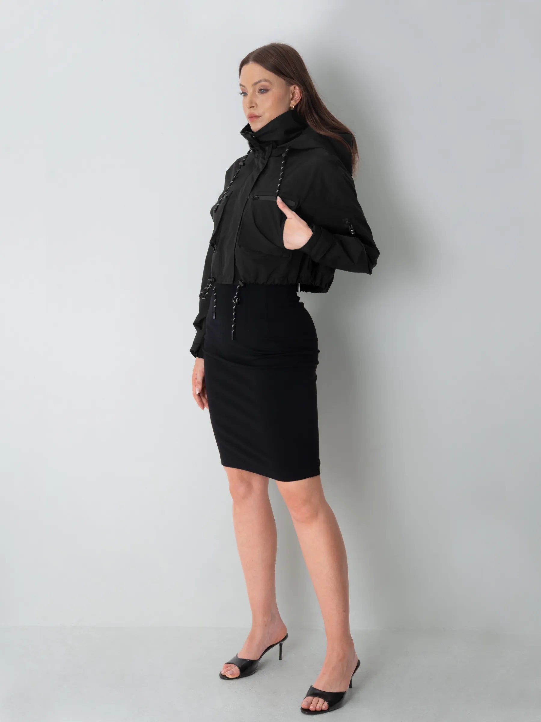 STM-TEX™ Summer Cropped Detached Hooded Rain Jacket - Stay Puffit