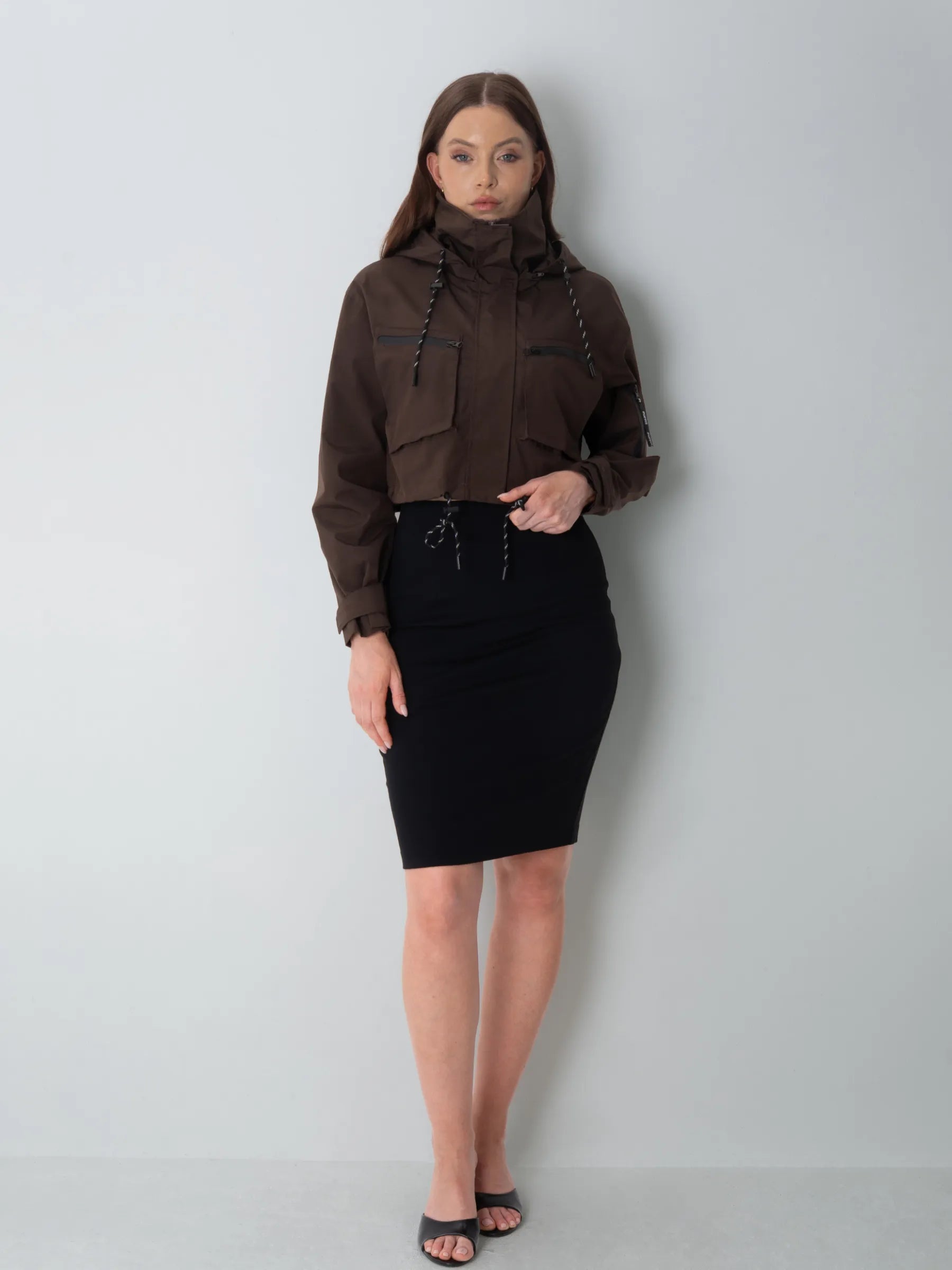 STM-TEX™ Cropped Detached Hooded Rain Jacket