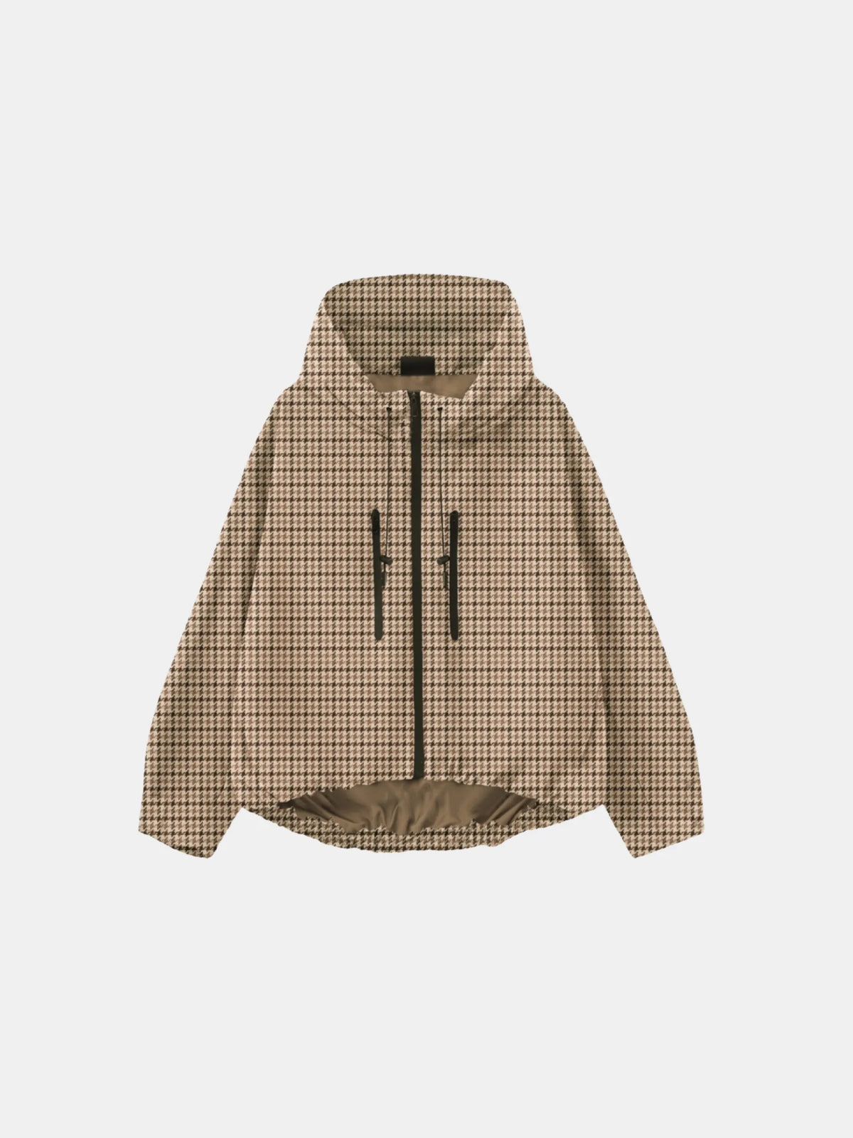 STM-TEX™ korte oversized regenjas met groene camouflageprint, één maat