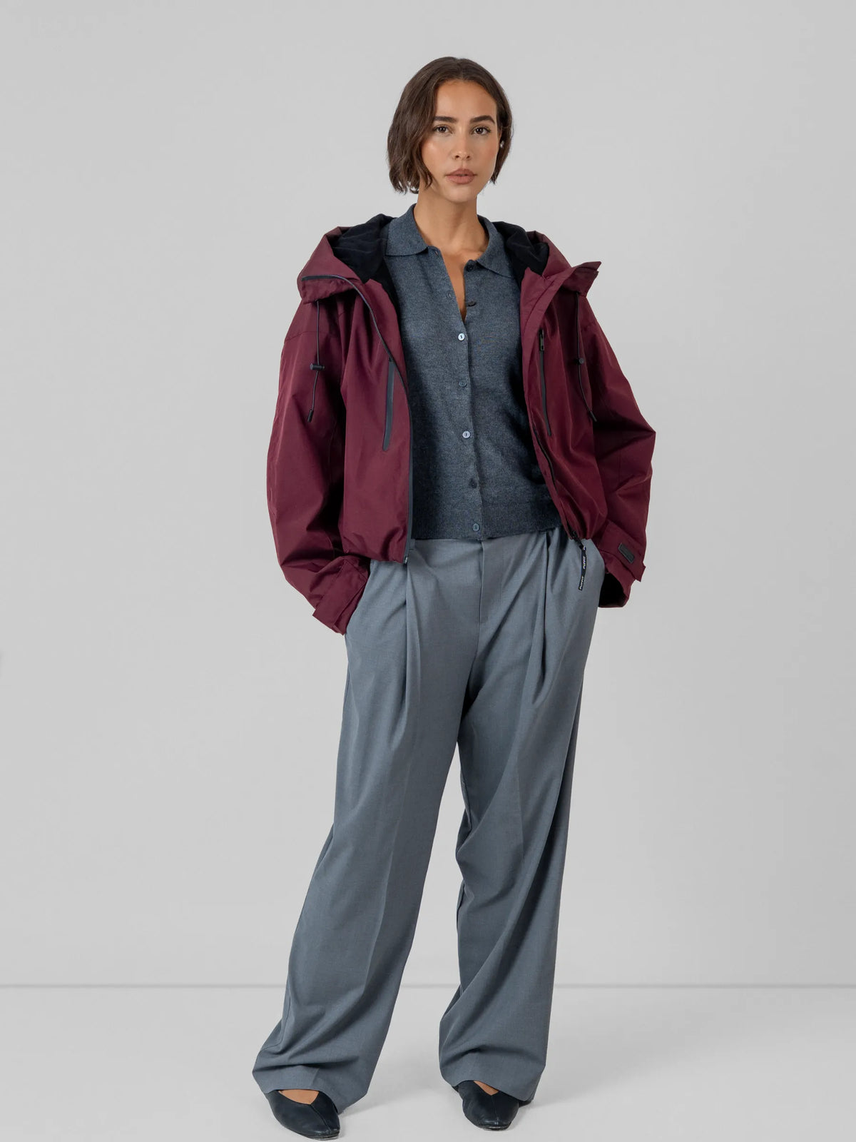 STM-TEX™ Fleece Lined One Size Short Oversized Rain Jacket