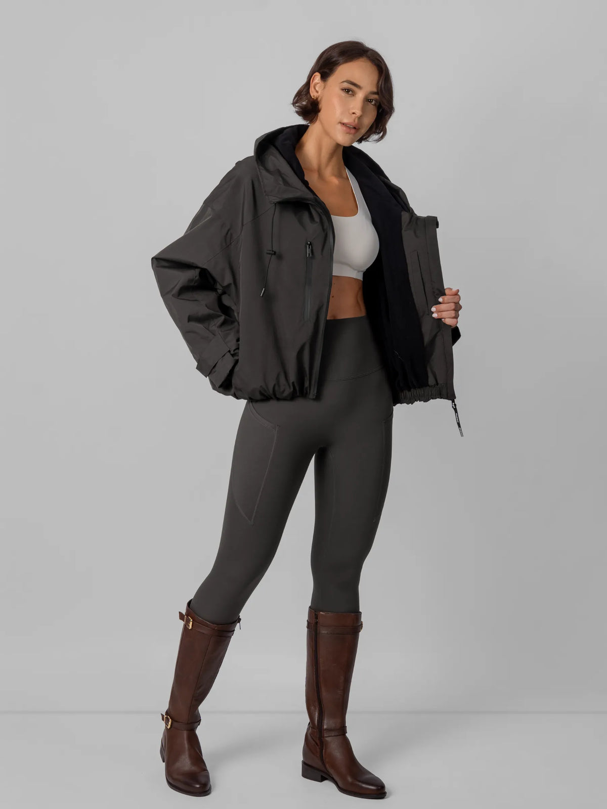 STM-TEX™ Kurze Oversize-Regenjacke in Einheitsgröße