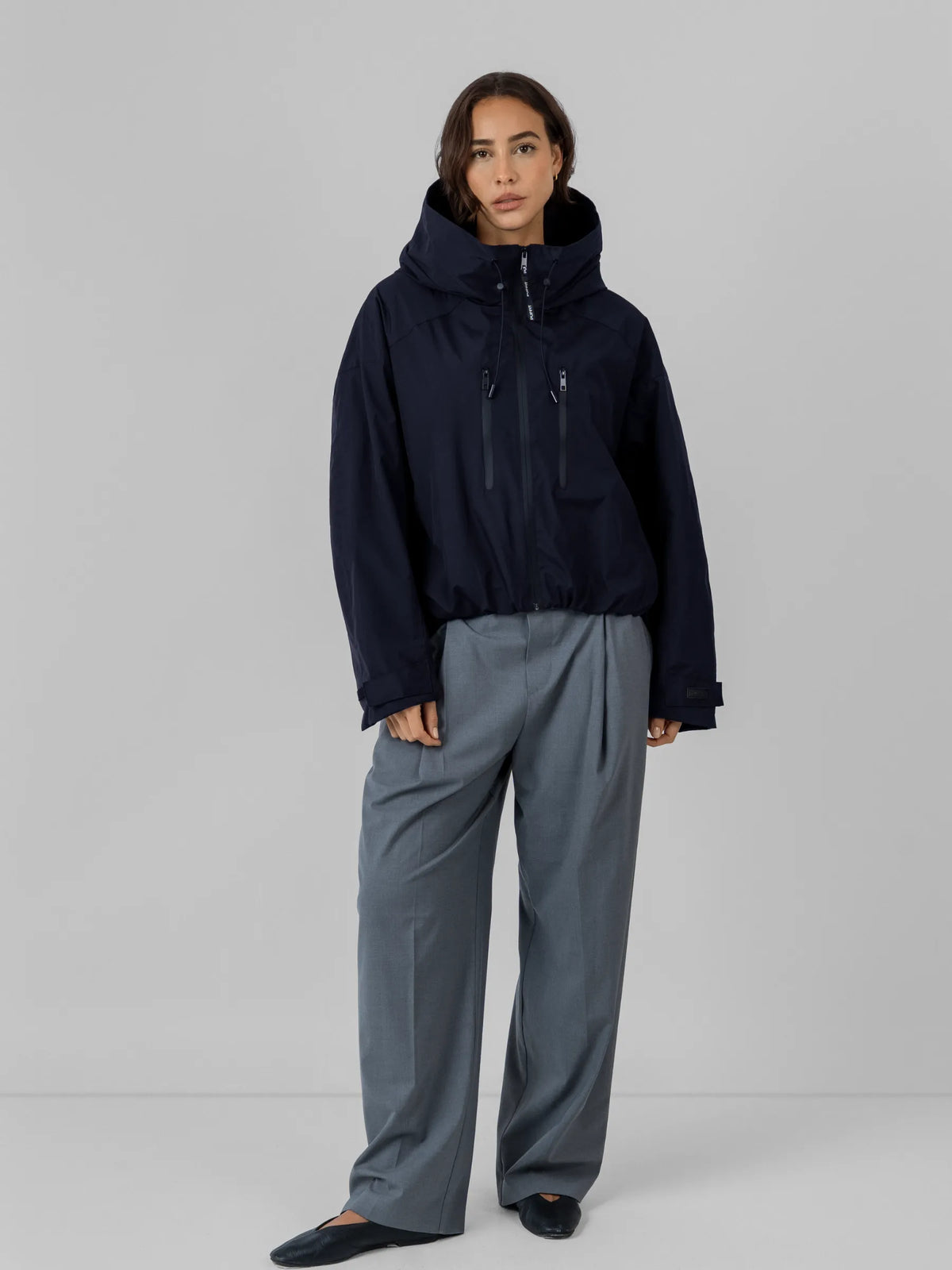 STM-TEX™ Kurze Oversize-Regenjacke in Einheitsgröße