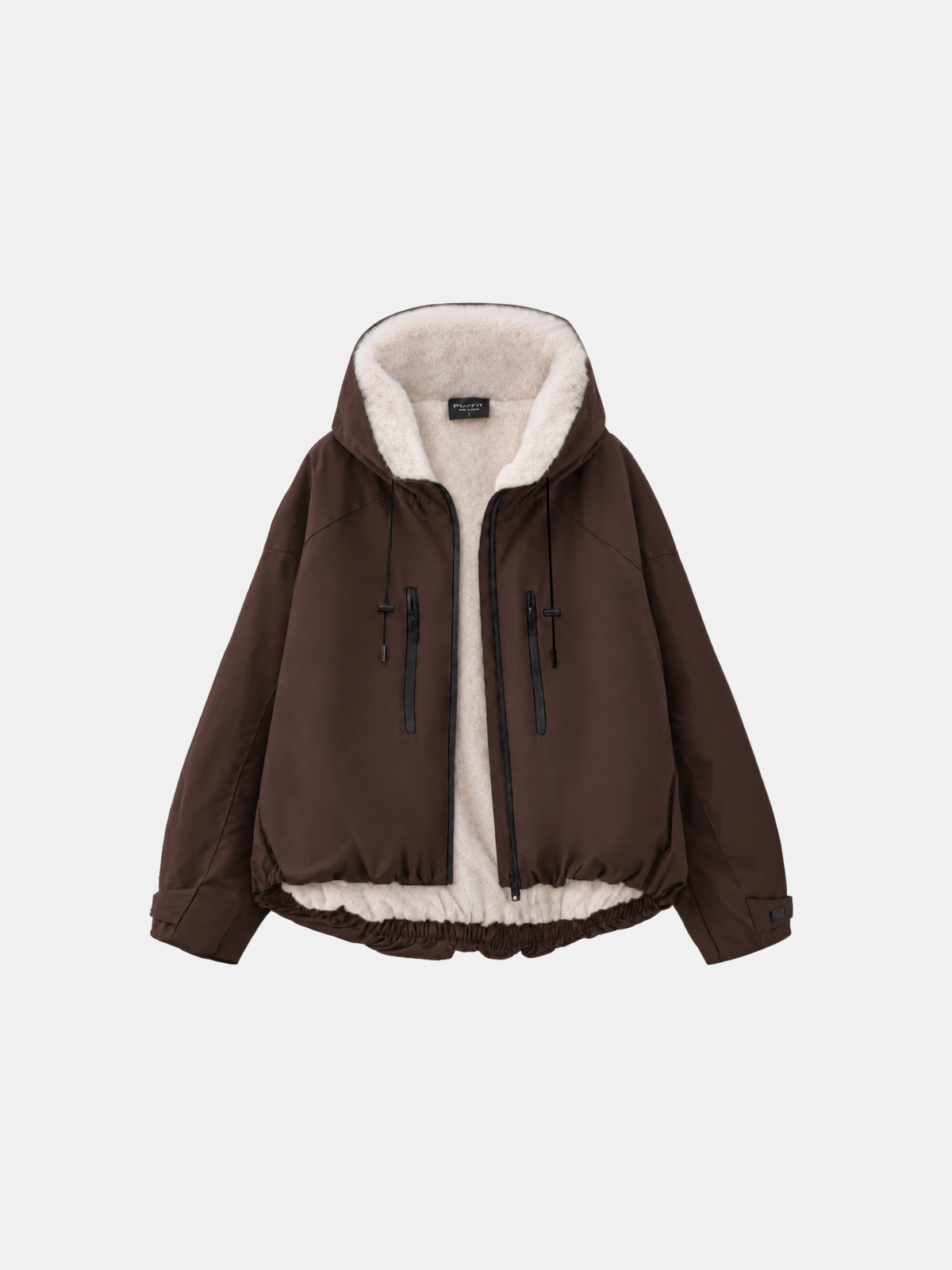 STM-TEX™ Faux Fur Lined One Size Short Oversized Rain Jacket