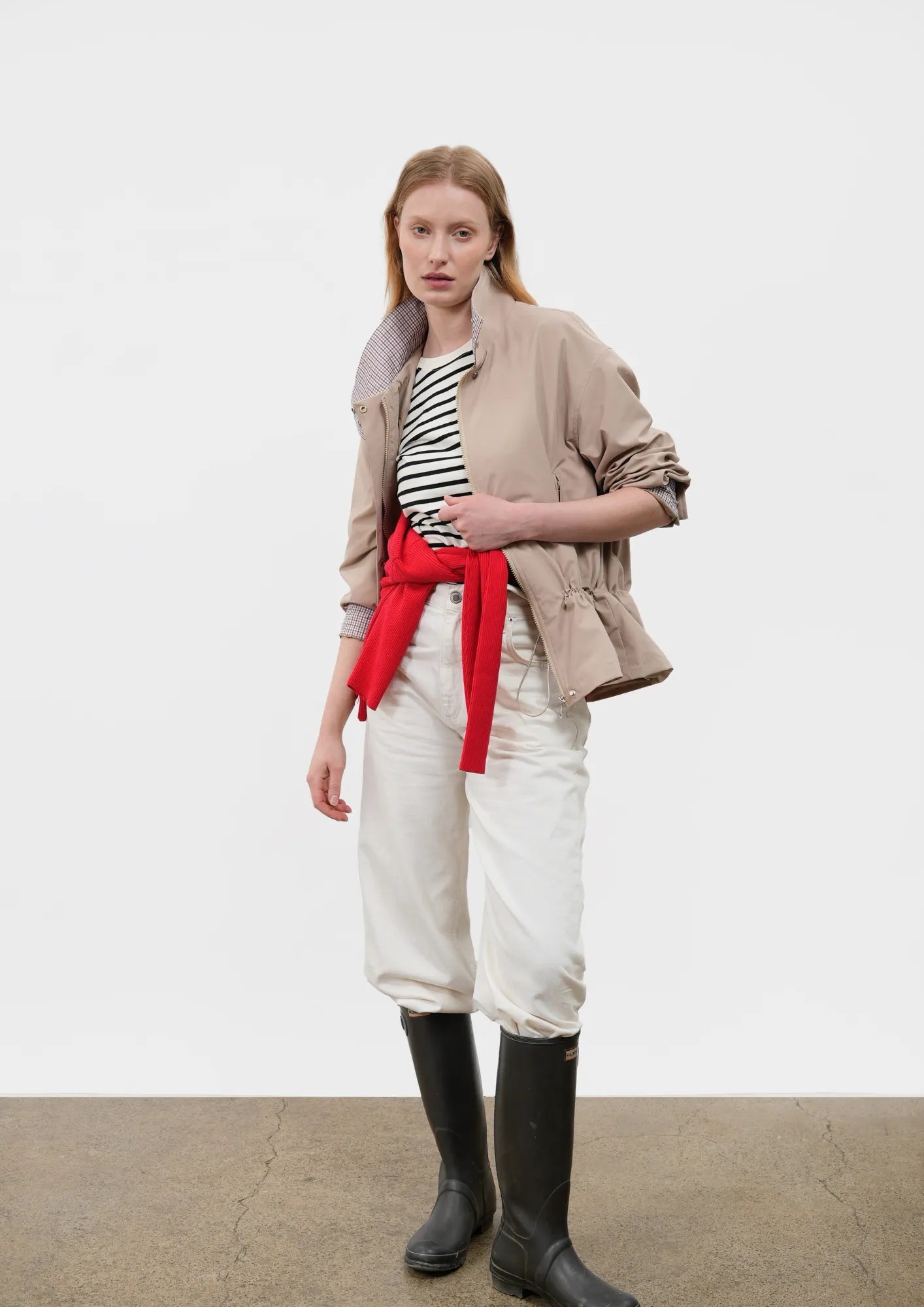 Effortless Style High Convertible Collar Jacket