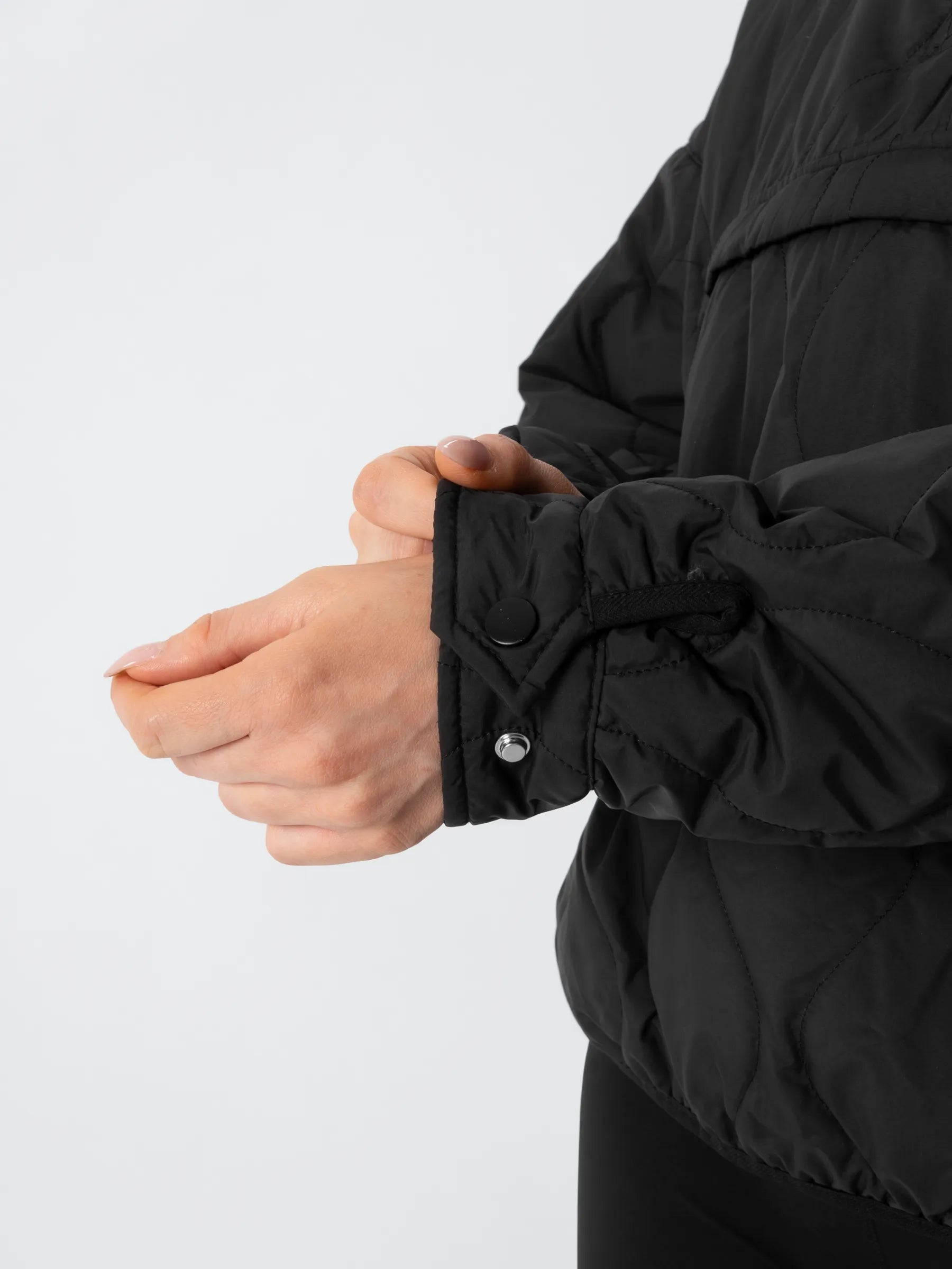 WarmCore™ Kangaroo Pocket Packable Quilted Puffer Hoodie