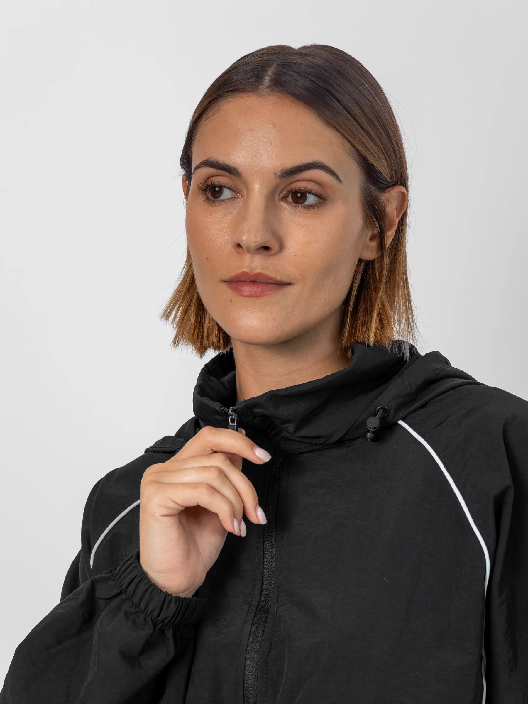 FlowCore™ Water Repellent Full-Zip Hooded Track Jacket