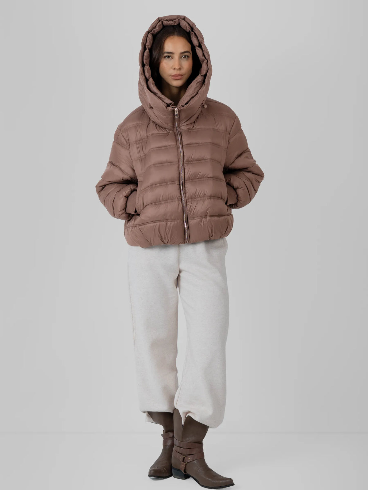 WarmCore™ Oversized Hood Short Puffer Jacket