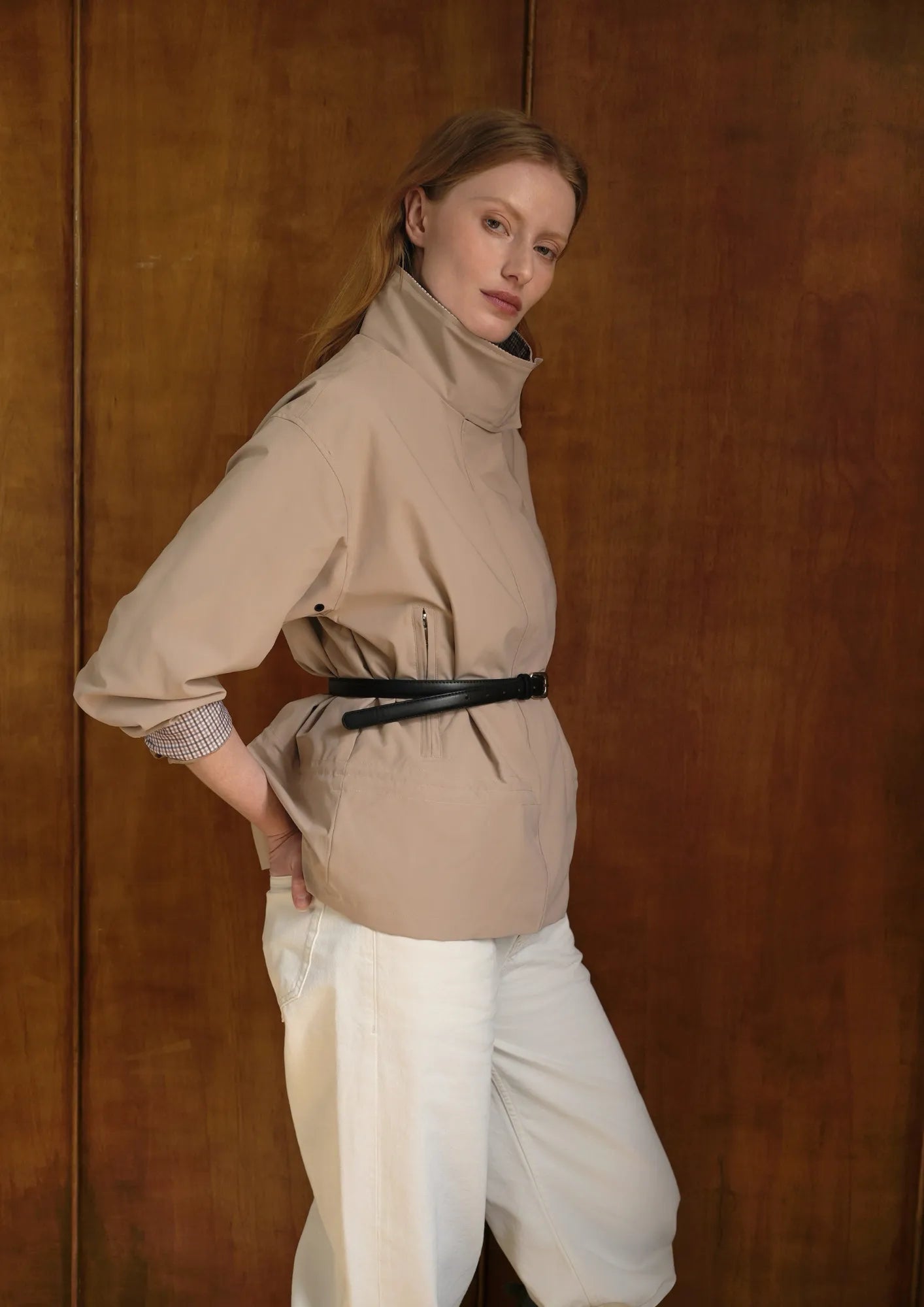 Effortless Style High Convertible Collar Jacket - PUFFIT