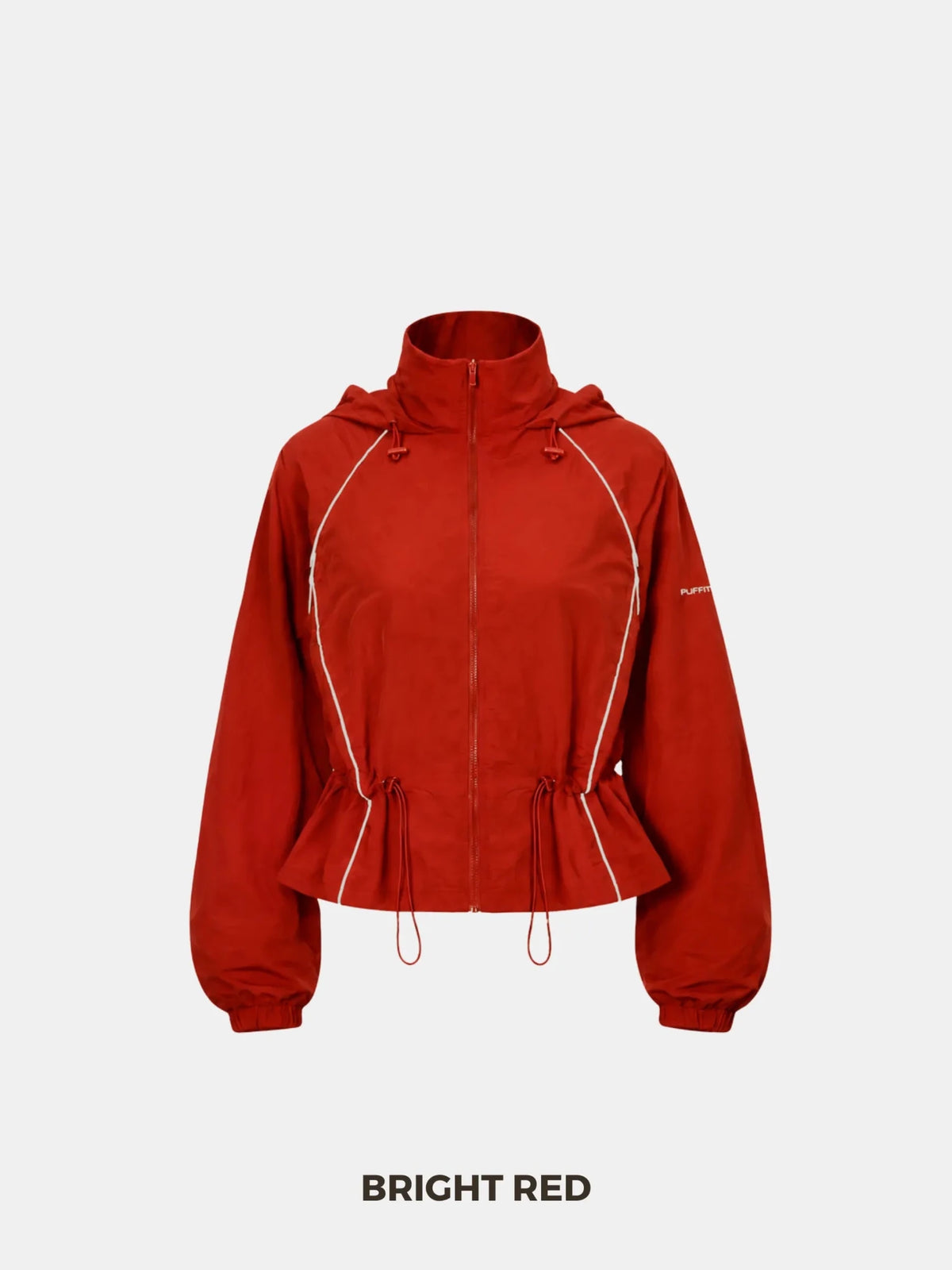 FlowCore™ Water Repellent Full-Zip Packable-Hood Track Jacket - PUFFITSJ07