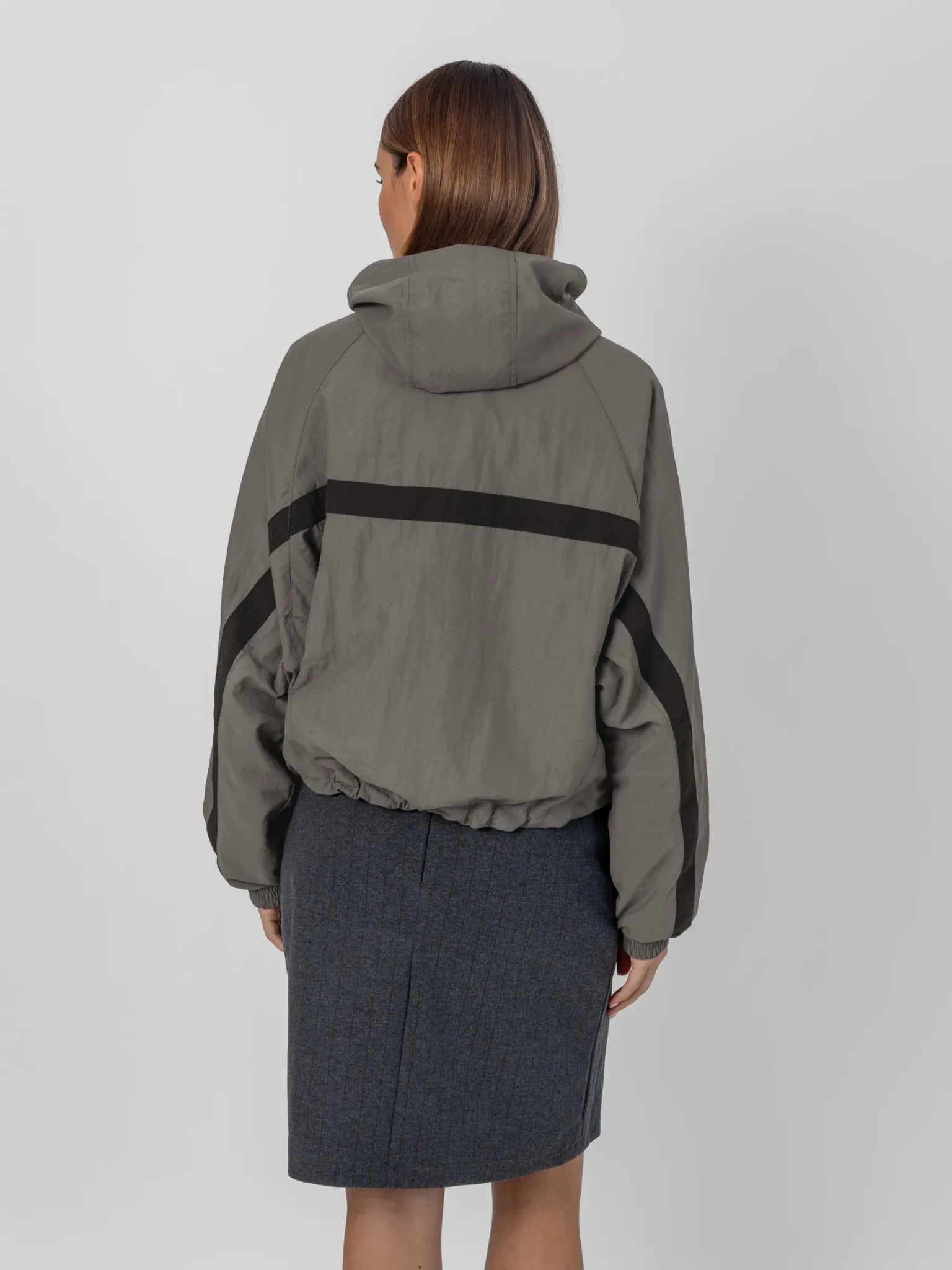 FlowCore™ Water Repellent Oversized Short Track Jacket - PUFFIT