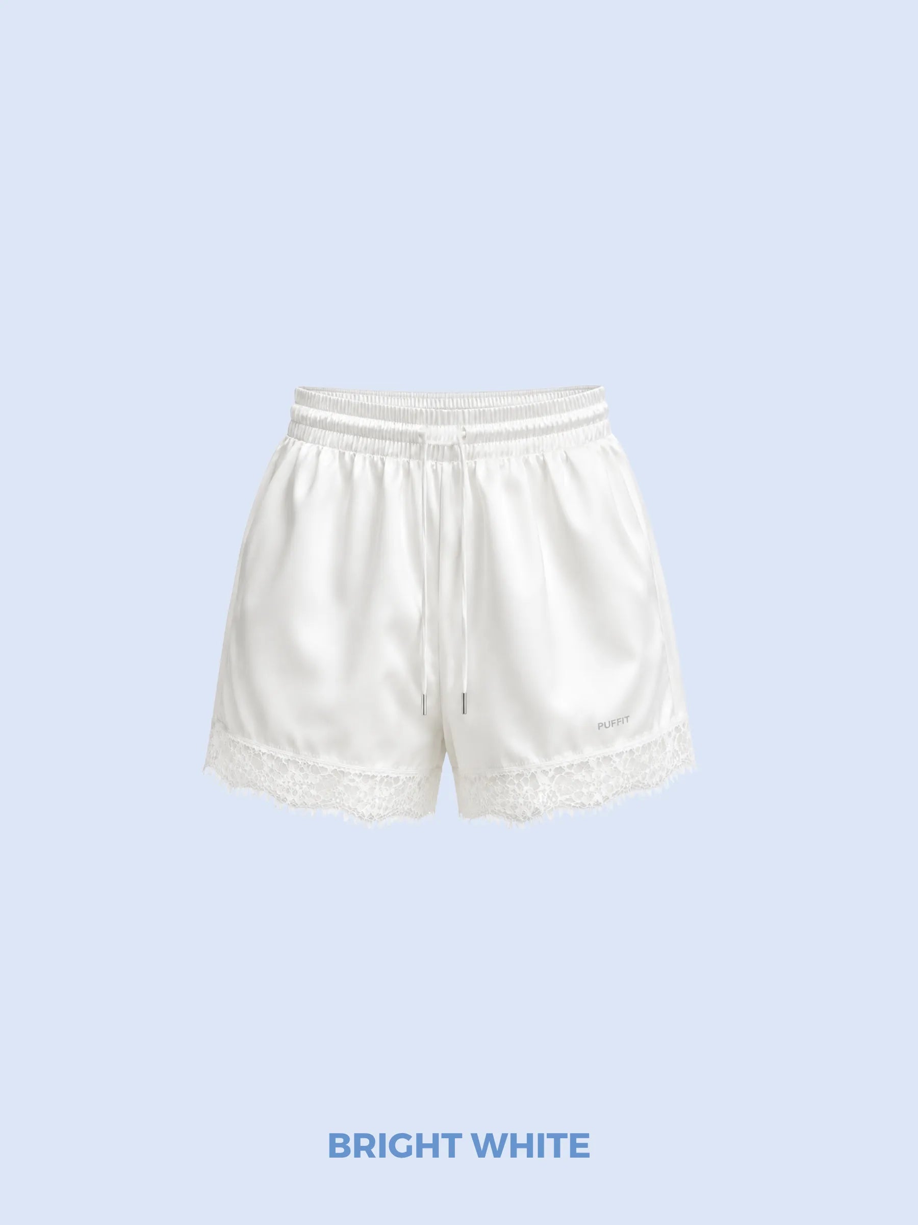 FreshWave™ Odor Control Silky Cool Touch Lace Trim Shorts - PUFFIT