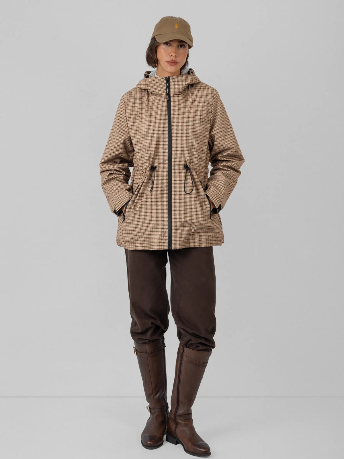 Veste de pluie STM-TEX™ entièrement zippée et doublée en fausse fourrure