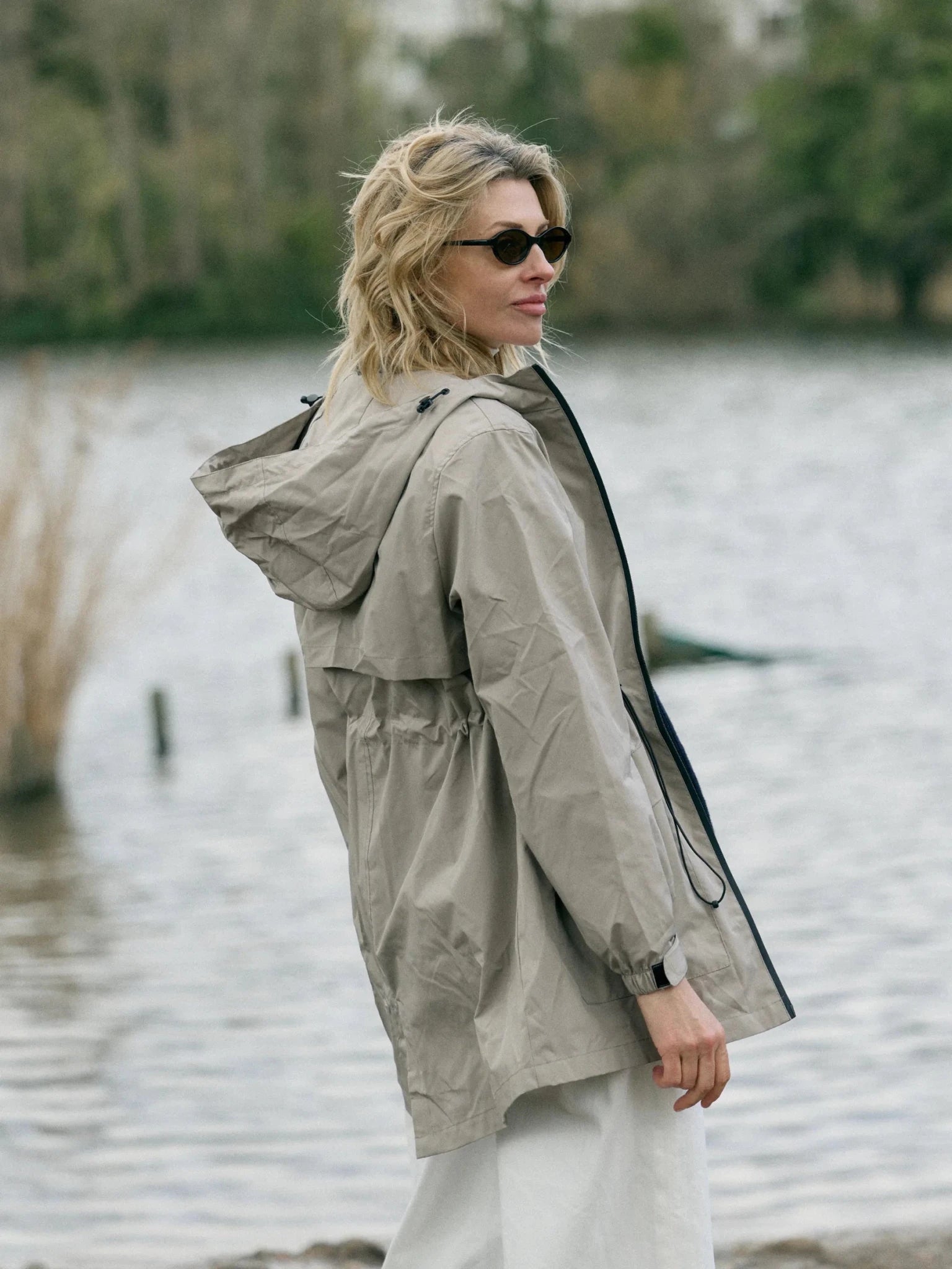 STM-TEX™ Classic Cinched Waist Full Zip Raincoat - PUFFIT