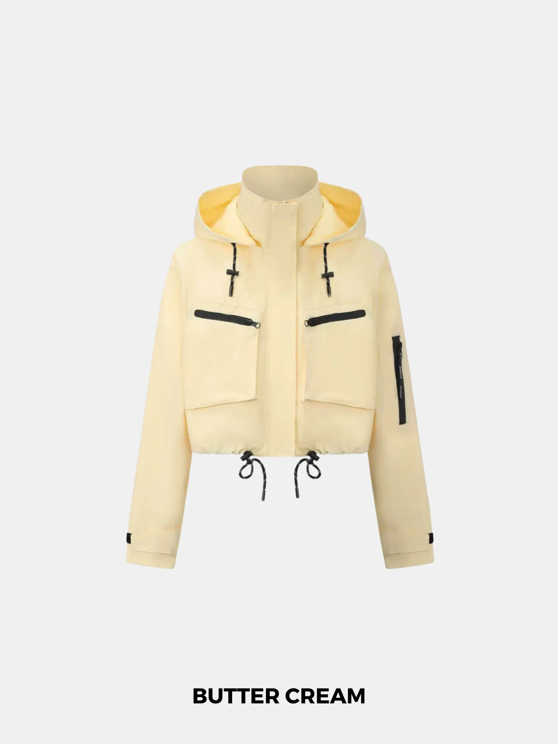 STM-TEX™ Cropped Detached Hooded Rain Jacket - PUFFIT