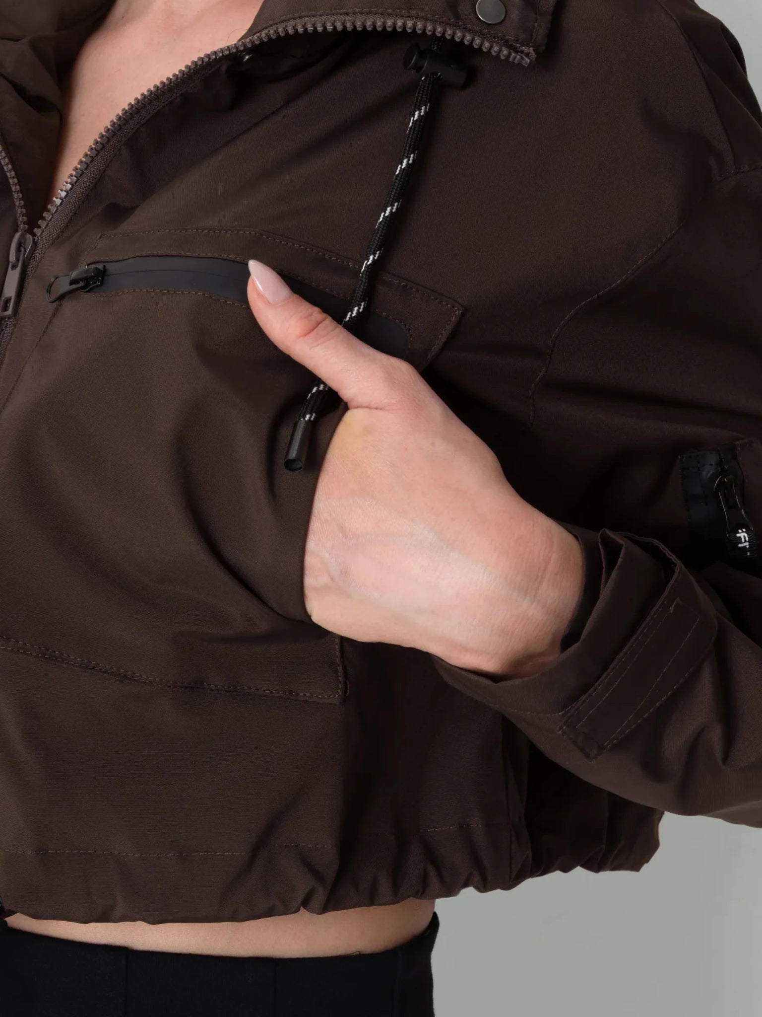 STM-TEX™ Cropped Detached Hooded Rain Jacket - Stay Puffit - PUFFIT