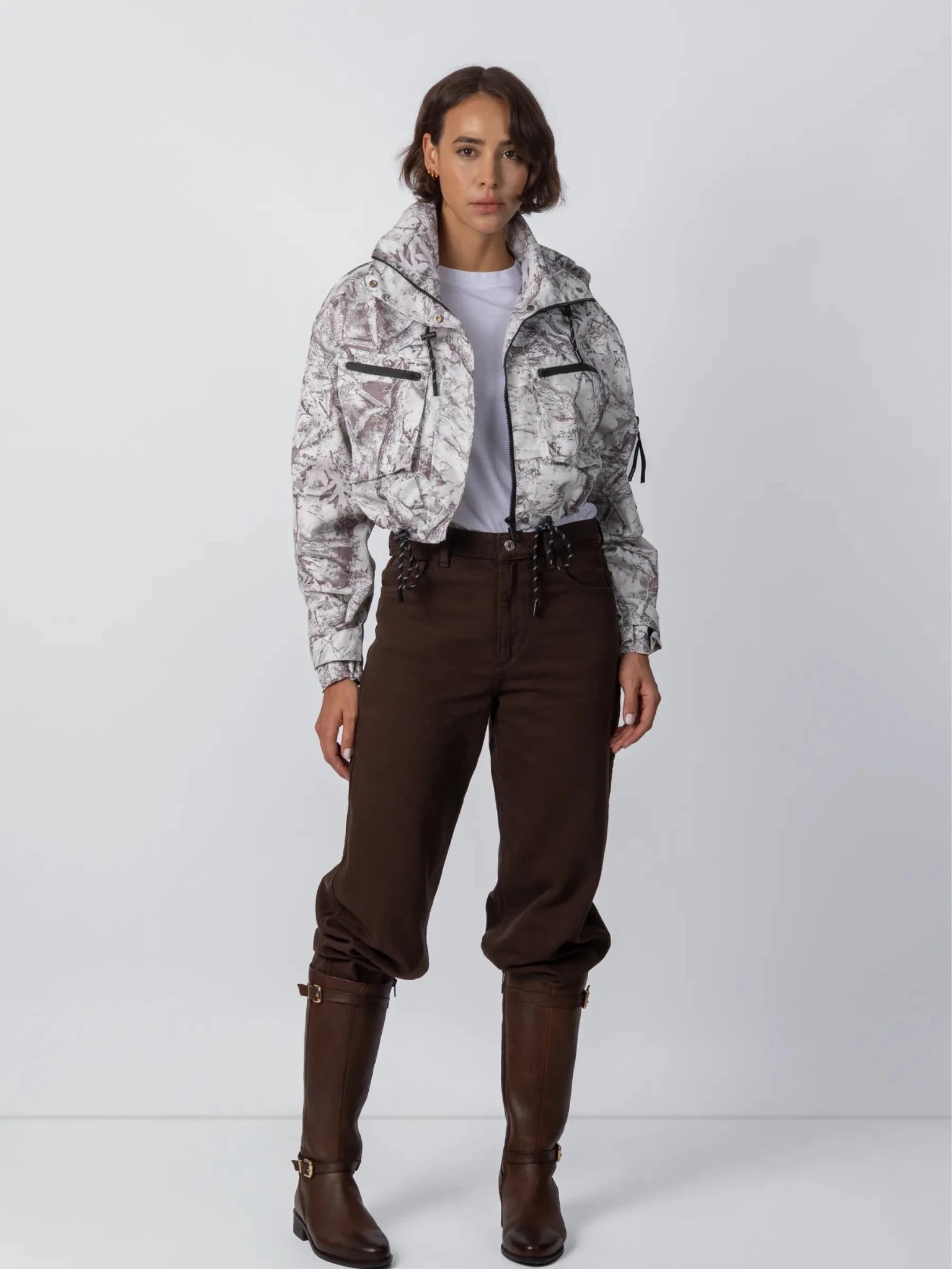 STM-TEX™ Cropped Detached Hooded Rain Jacket - Stay Puffit - PUFFIT