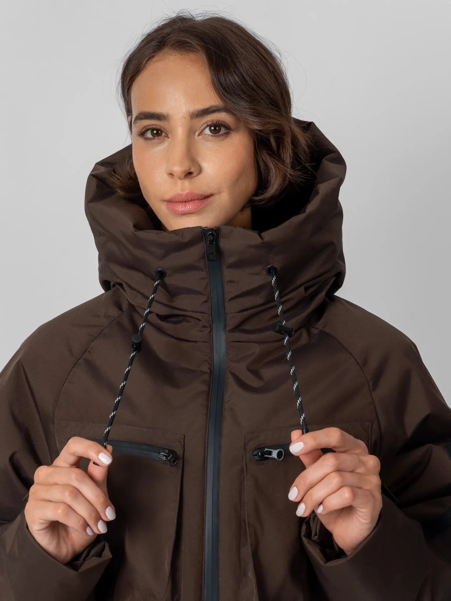 STM-TEX™ Elevated Padded Cropped Hooded Rain Jacket - PUFFITPK16
