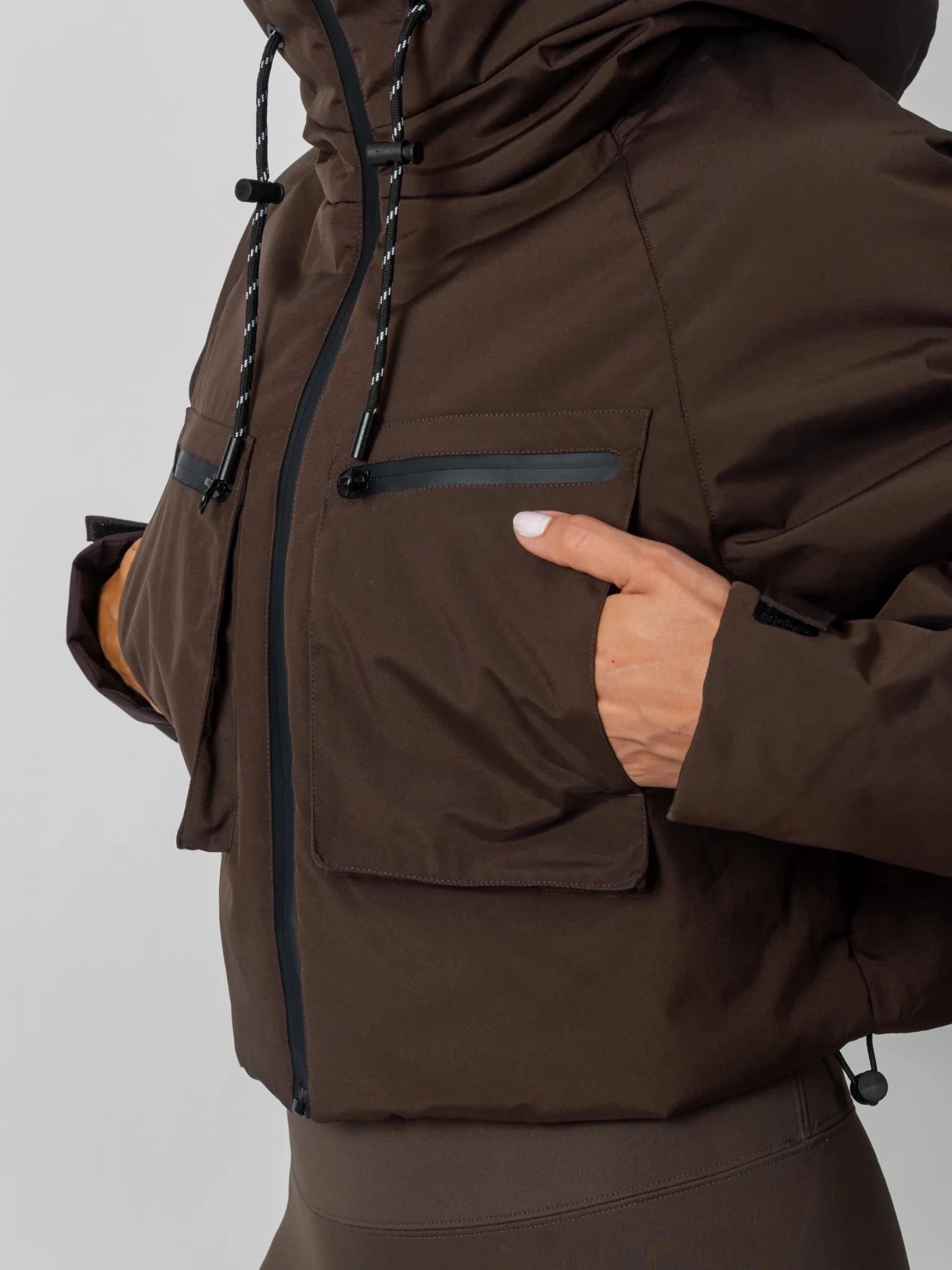 STM-TEX™ Elevated Padded Cropped Hooded Rain Jacket - PUFFITPK16