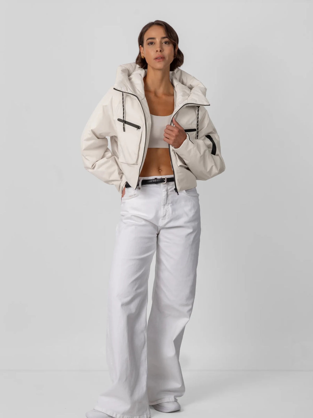 STM-TEX™ Elevated Padded Cropped Hooded Rain Jacket - PUFFITPK16