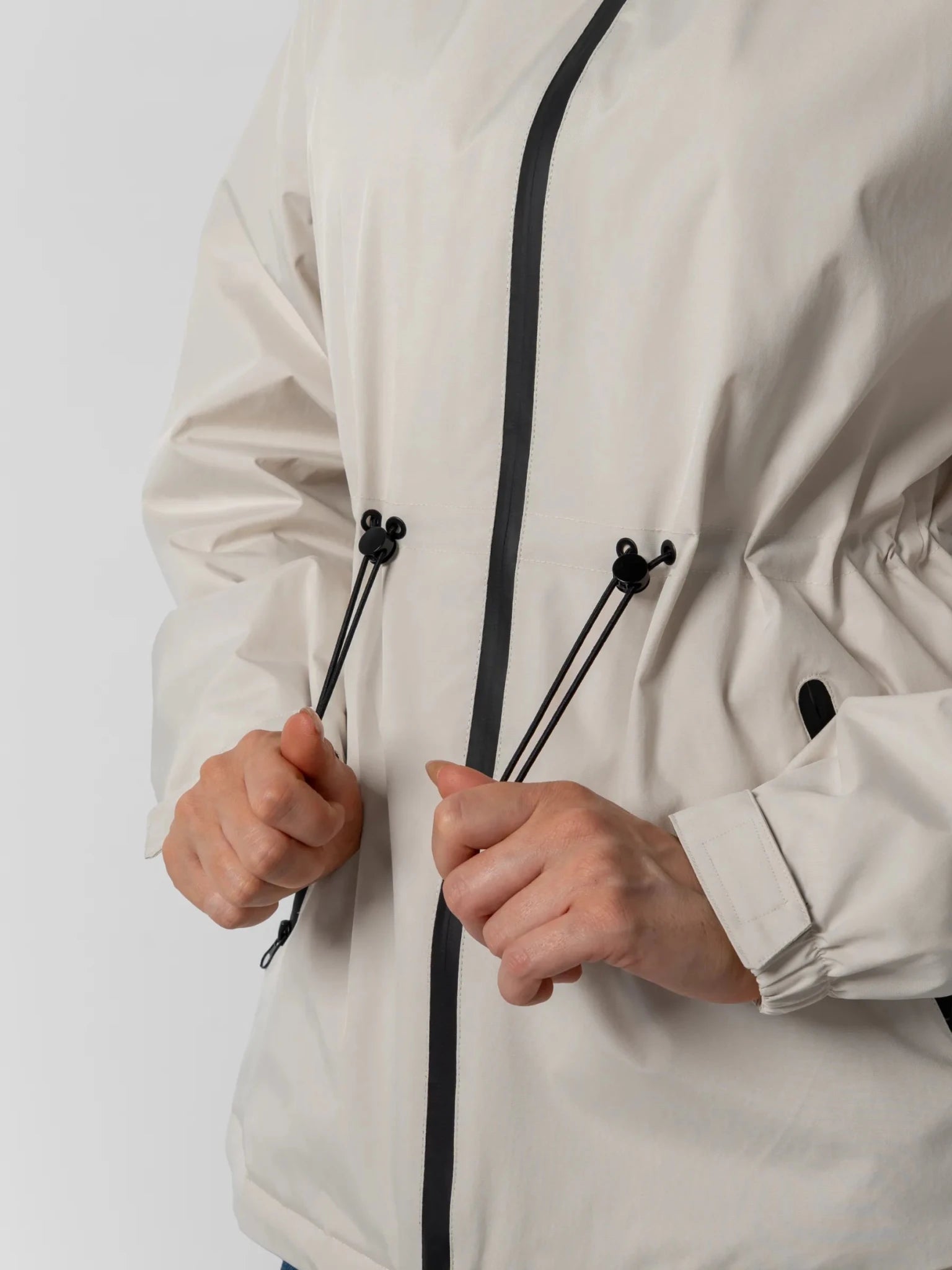 STM-TEX™ Faux Fur Lined Full Zip Rain Jacket - PUFFIT