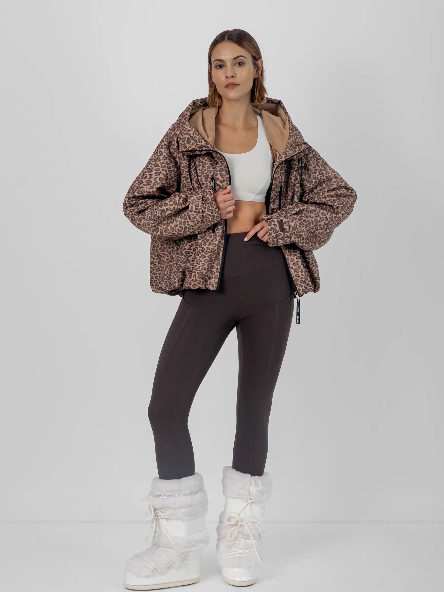 STM-TEX™ Fleece Lined One Size Short Oversized Rain Jacket - PUFFIT