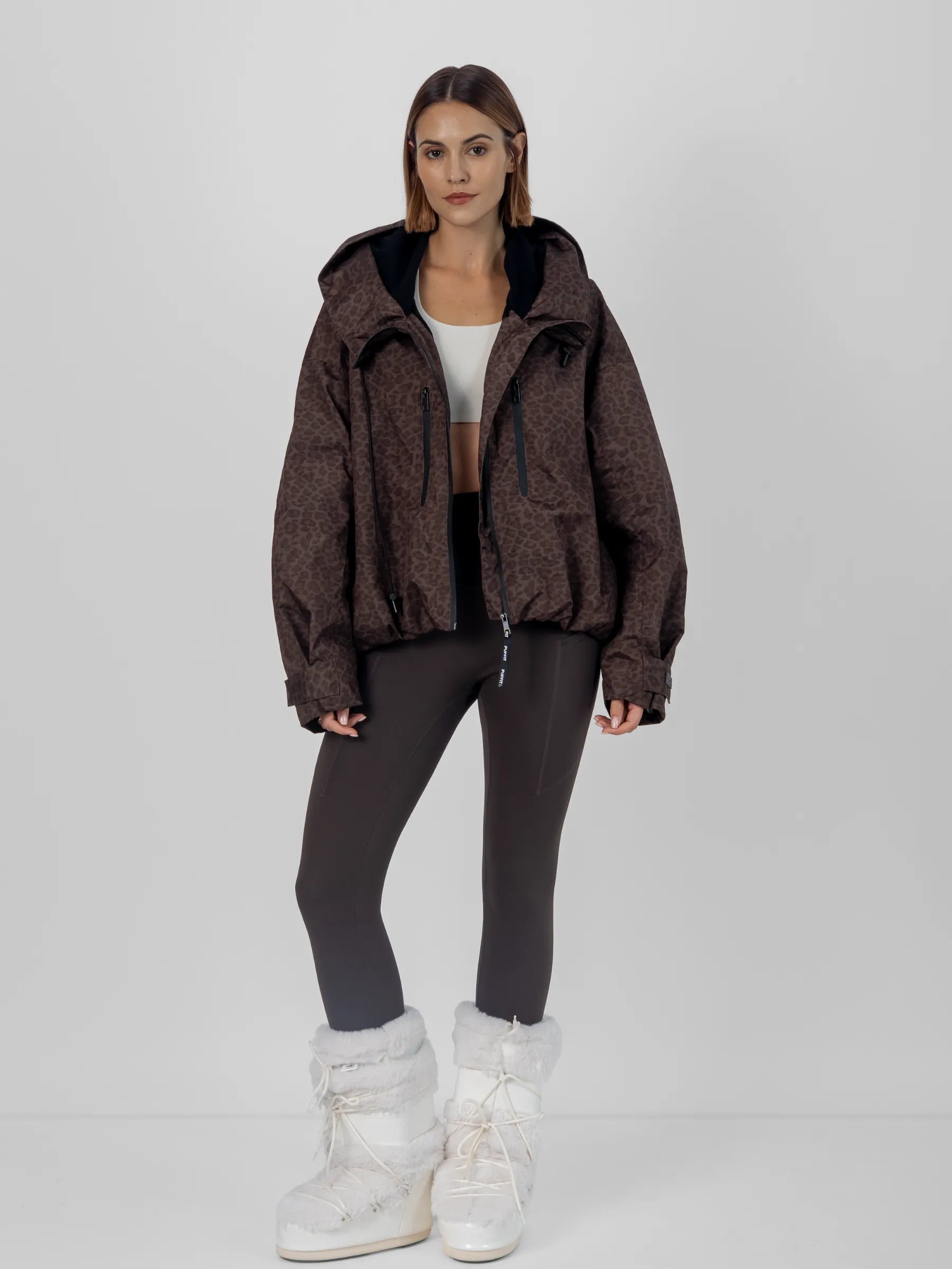 STM-TEX™ Fleece Lined One Size Short Oversized Rain Jacket - PUFFIT