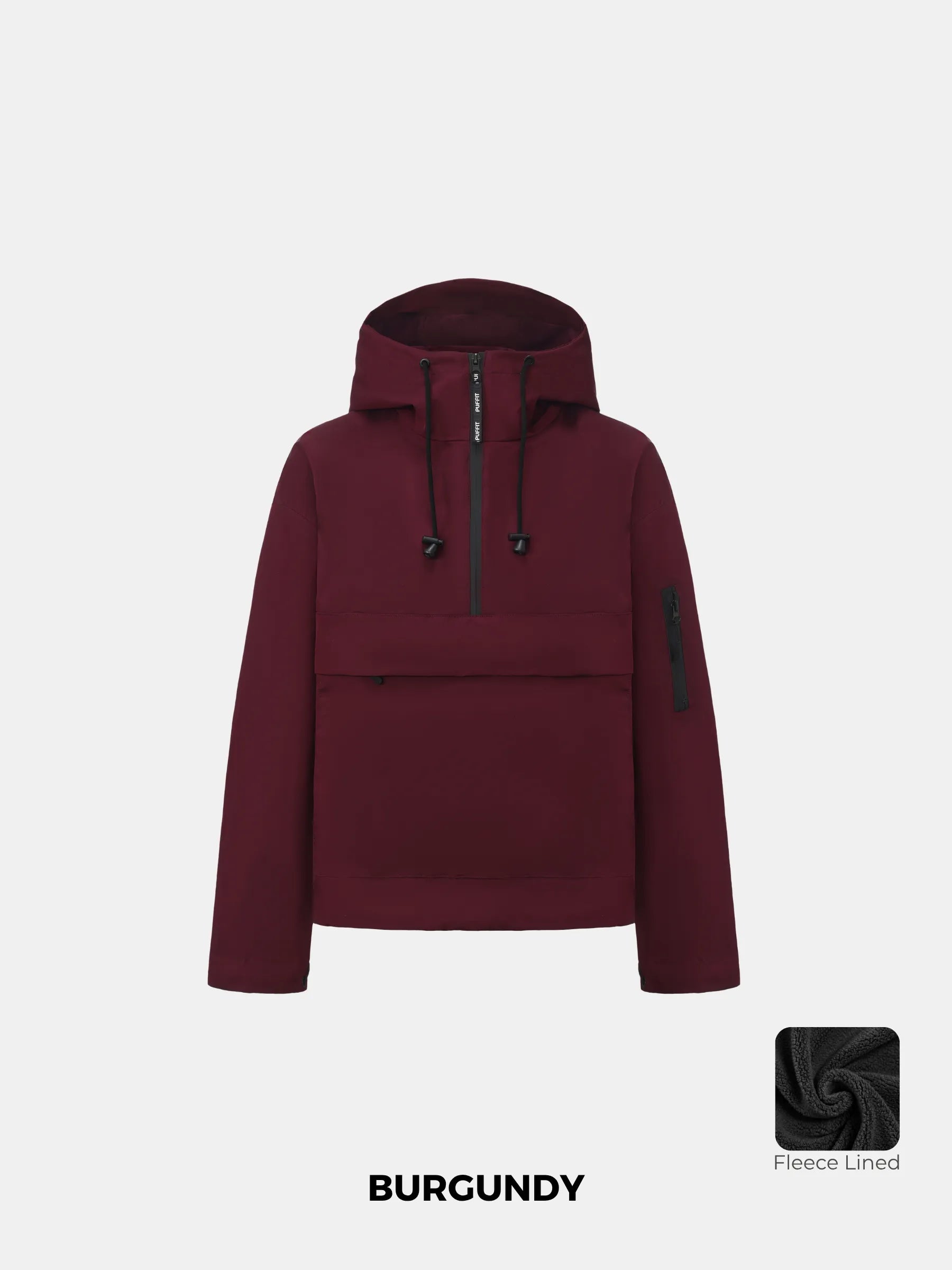 STM-TEX™ Fleece Lined Relaxed Fit Rain Hoodie - PUFFIT