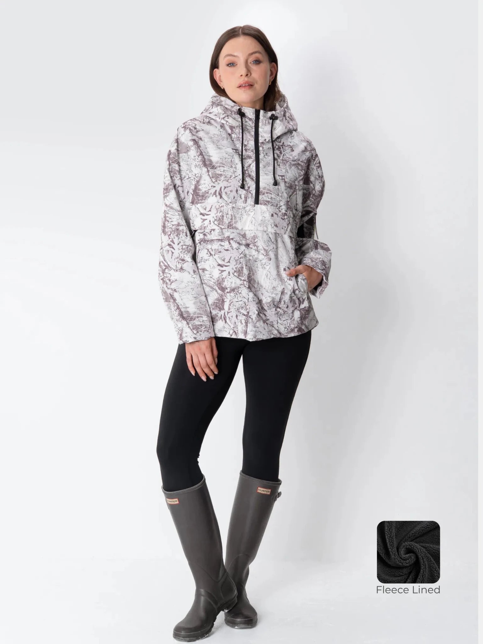 STM-TEX™ Fleece Lined Relaxed Fit Rain Hoodie - PUFFIT