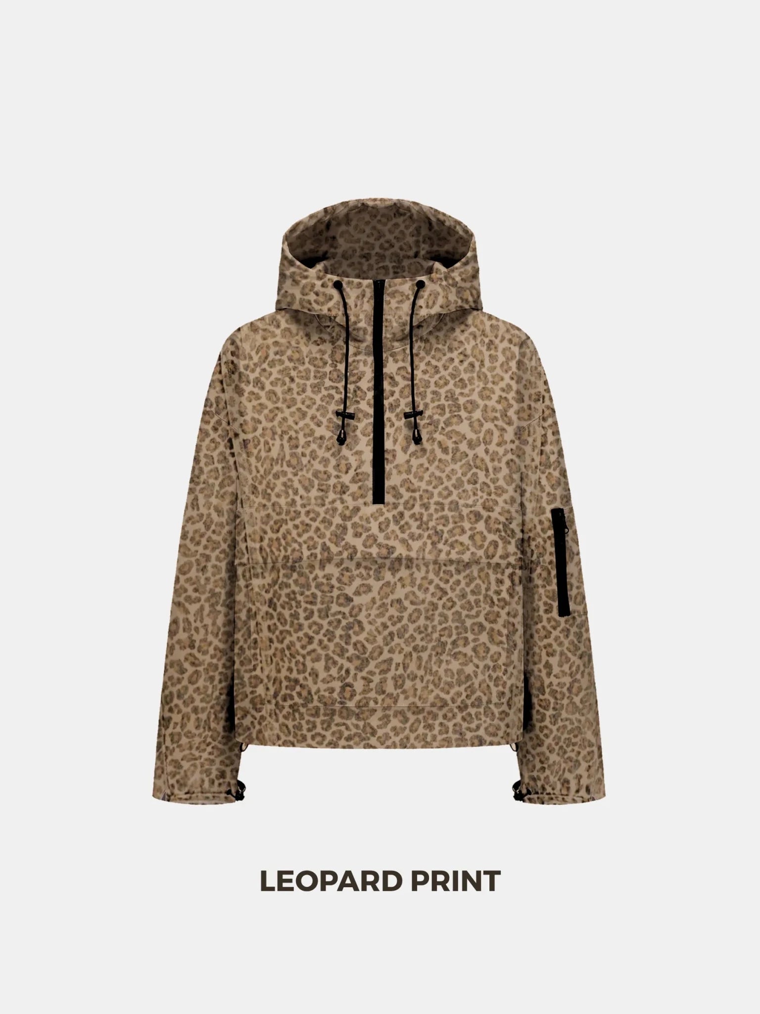 STM-TEX™ Leopard Relaxed Fit Rain Hoodie - PUFFIT