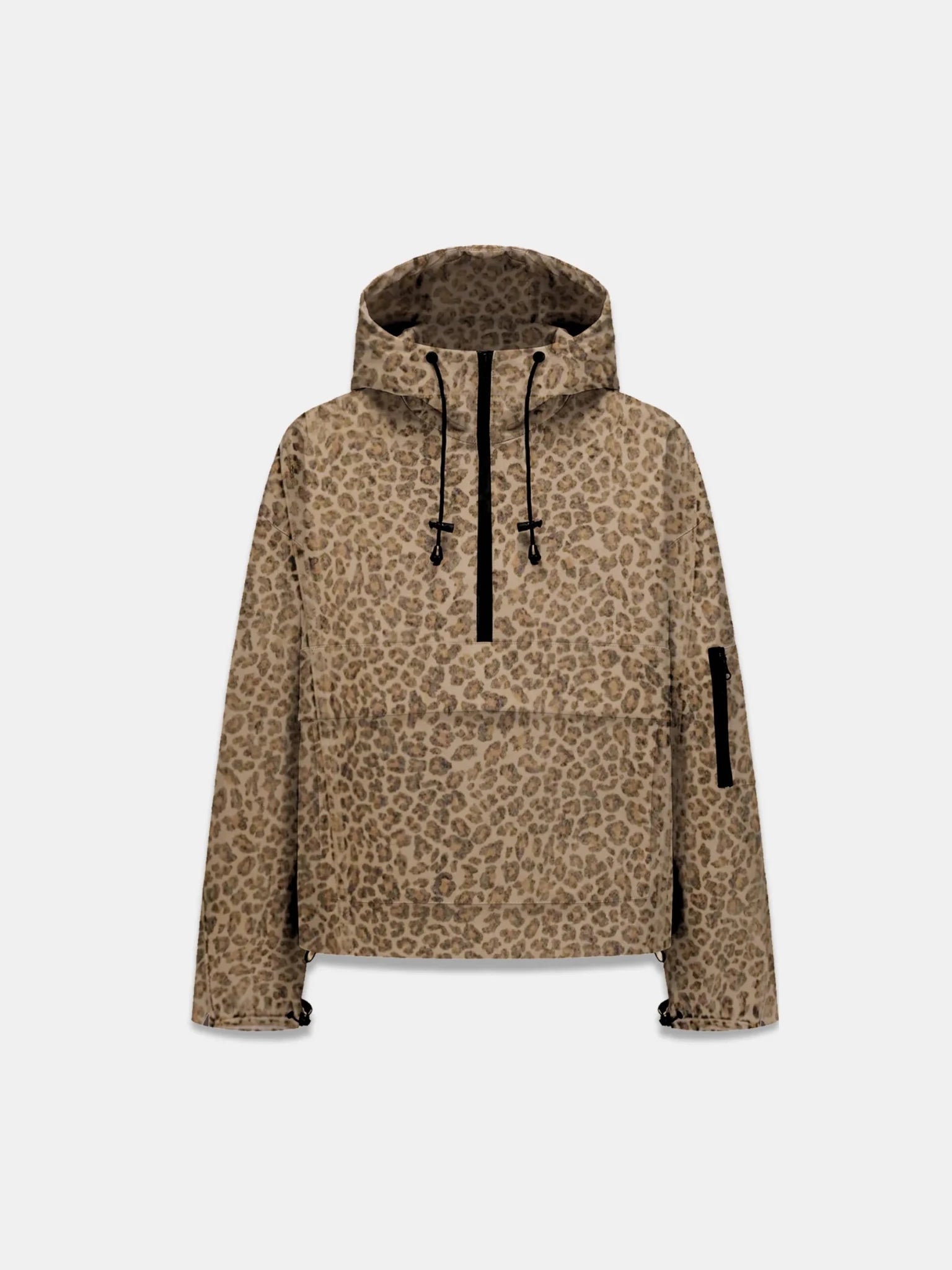 STM-TEX™ Leopard Relaxed Fit Rain Hoodie - PUFFIT