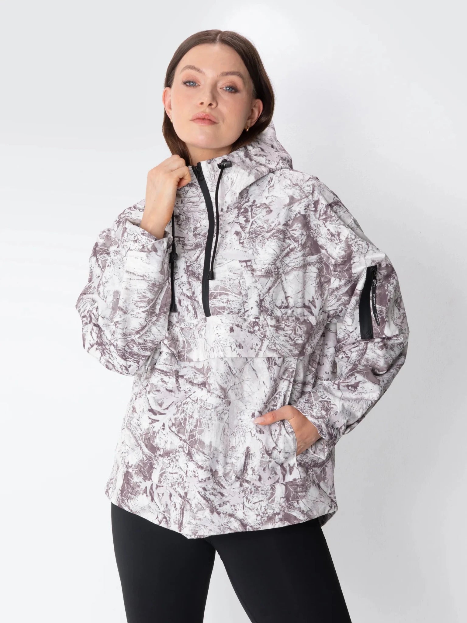 STM-TEX™ Mist Camo Relaxed Fit Rain Hoodie - PUFFIT