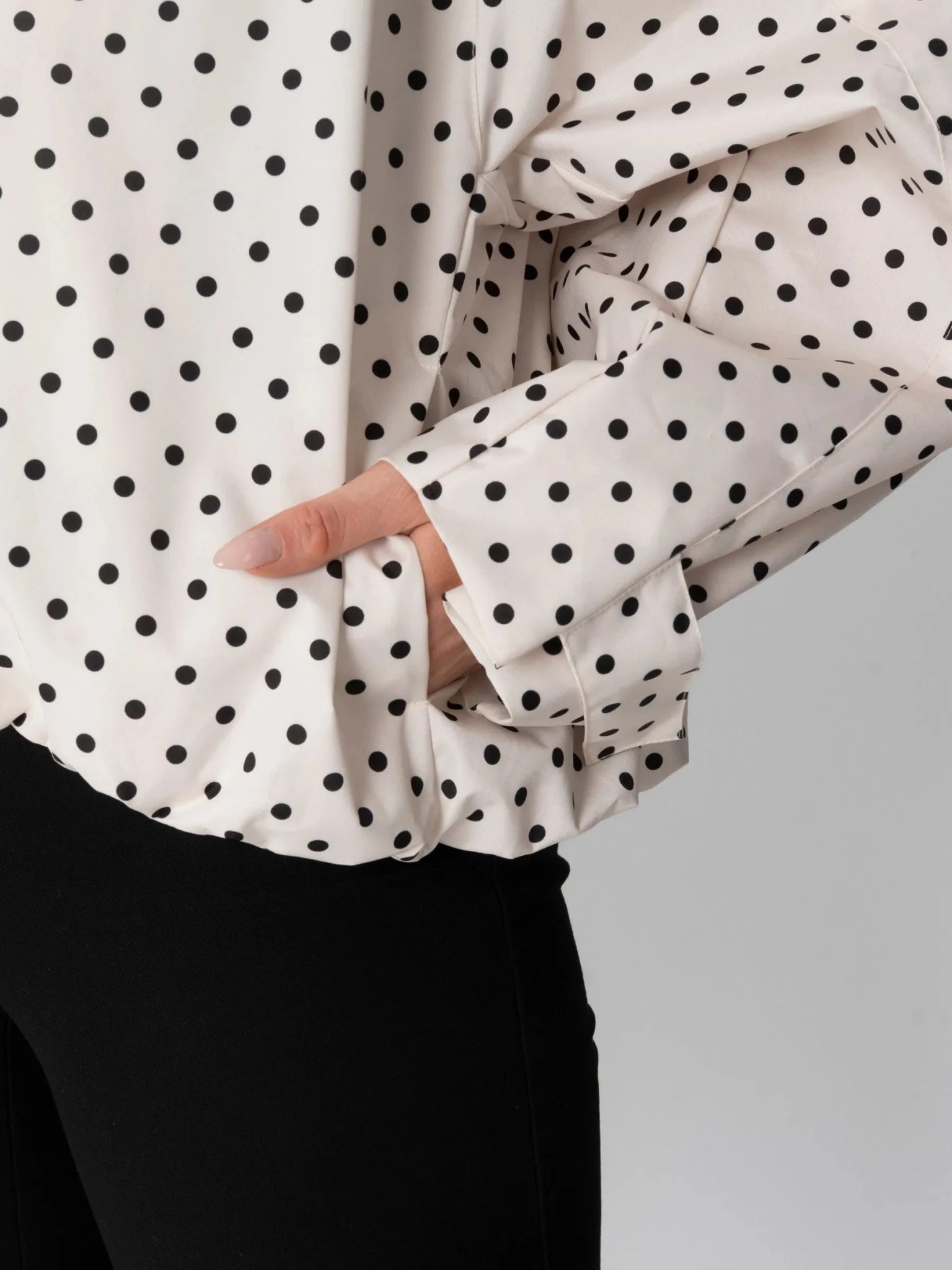 STM-TEX™ One Size Dot Short Oversized Rain Jacket - PUFFIT