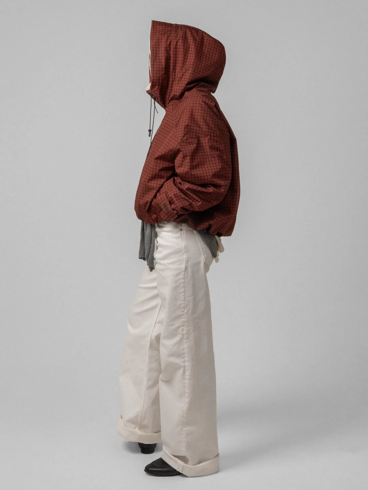 STM-TEX™ One Size Ruby Check Short Oversized Rain Jacket