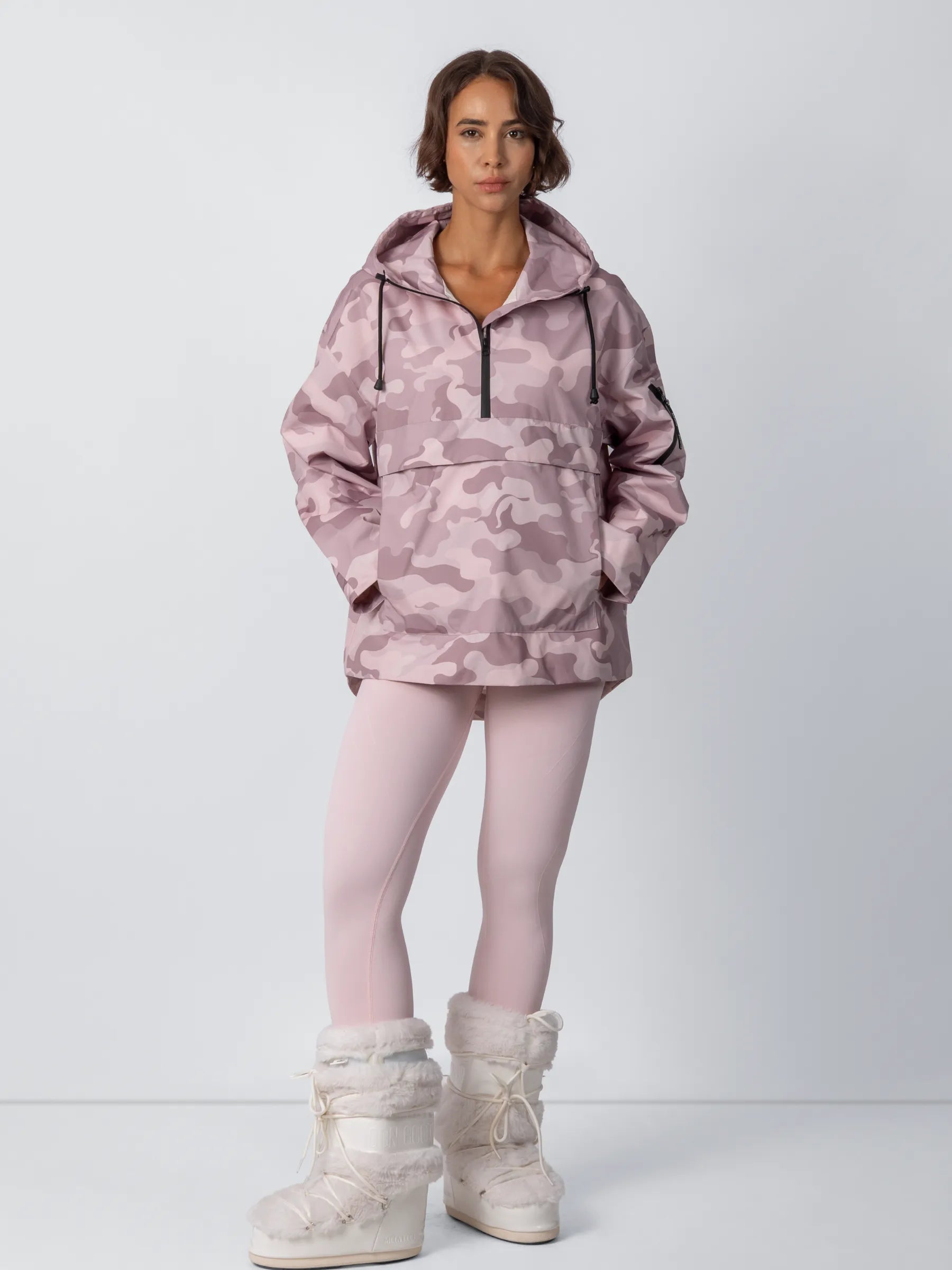 STM-TEX™ Pink Camo Relaxed Fit Rain Hoodie - PUFFIT