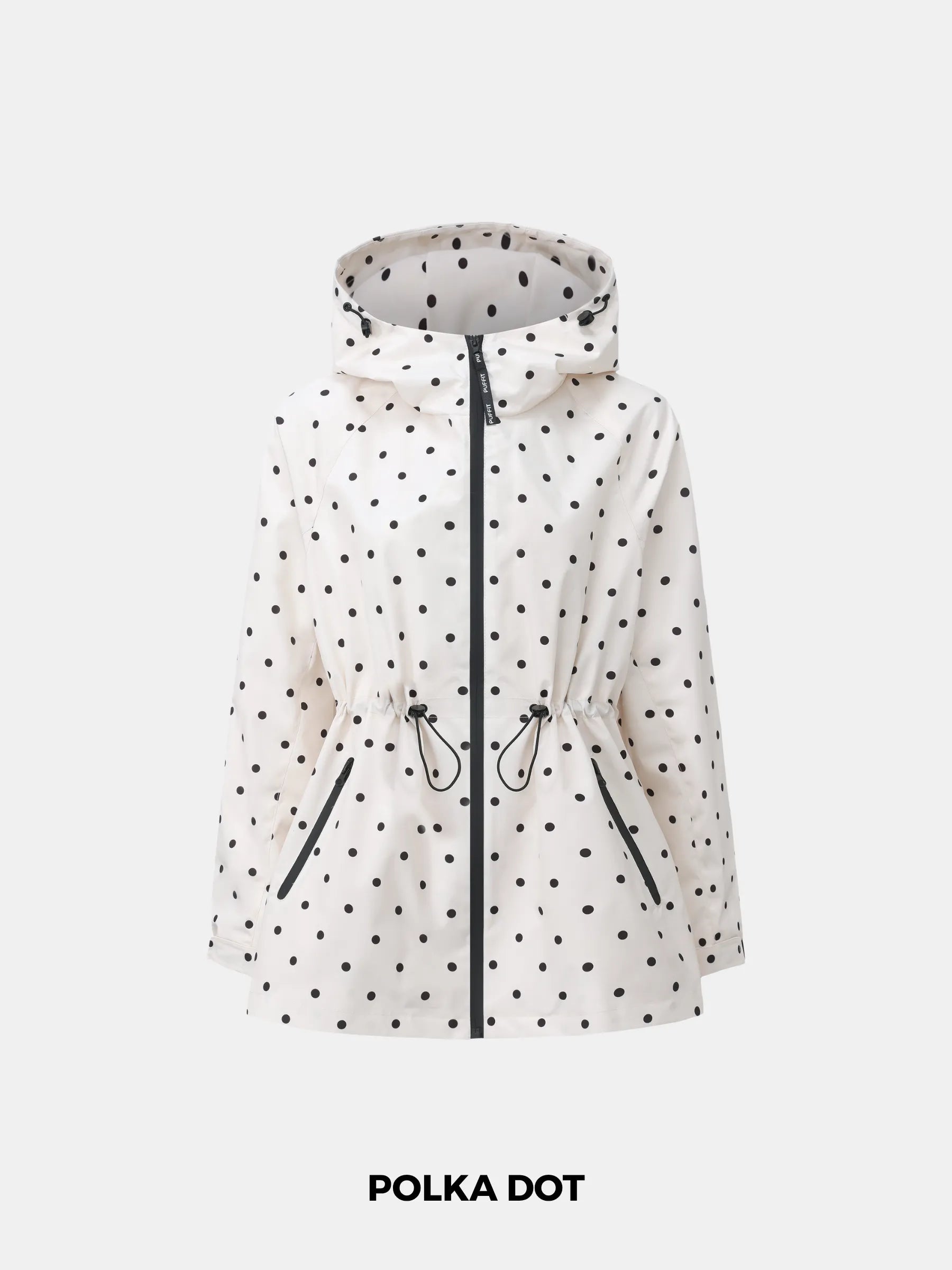 STM-TEX™ Polka Dot Full-Zip Rain Jacket - PUFFIT