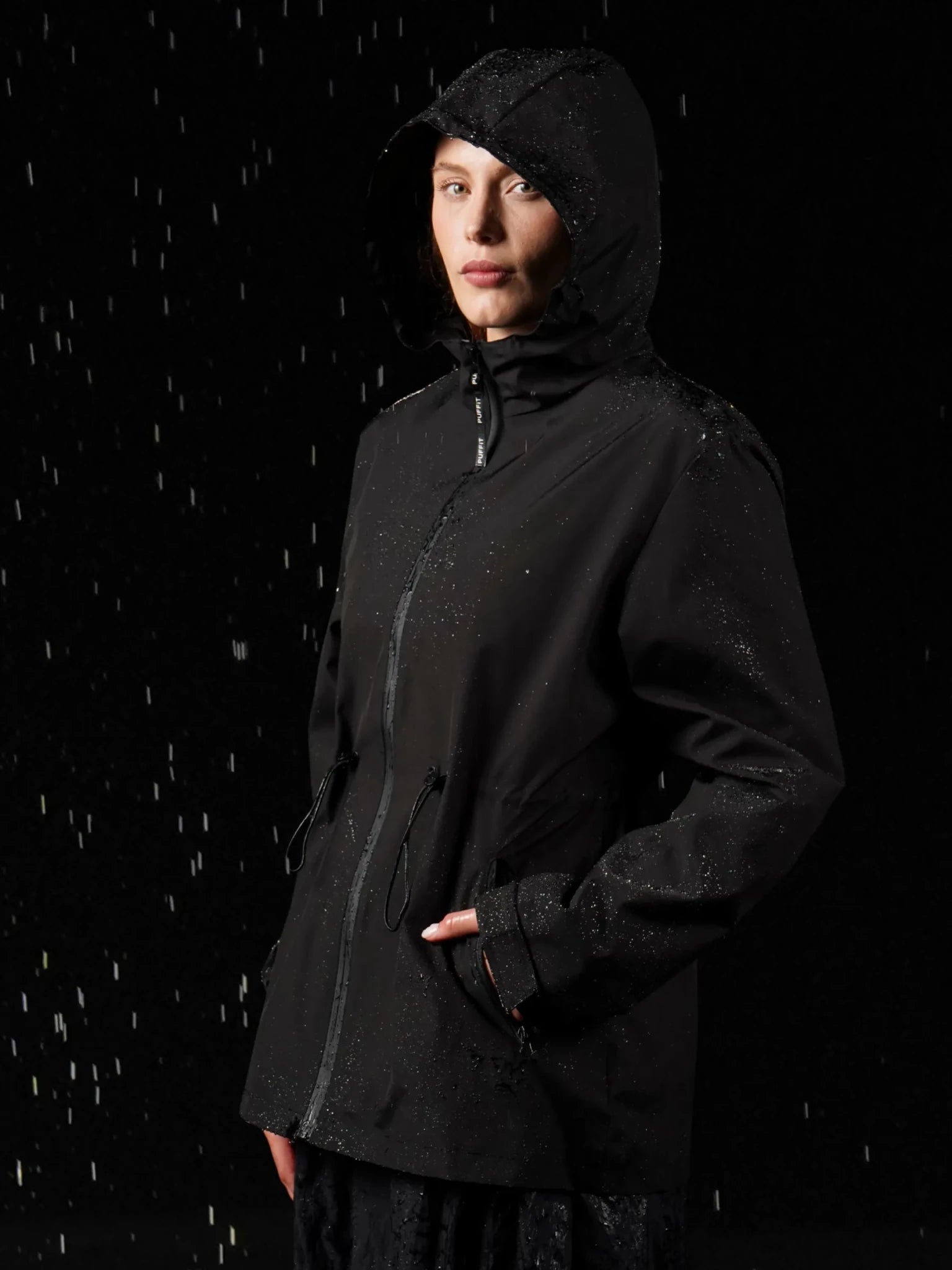 STM-TEX™ Premium Leopard Full Zip Rain Coat - PUFFIT
