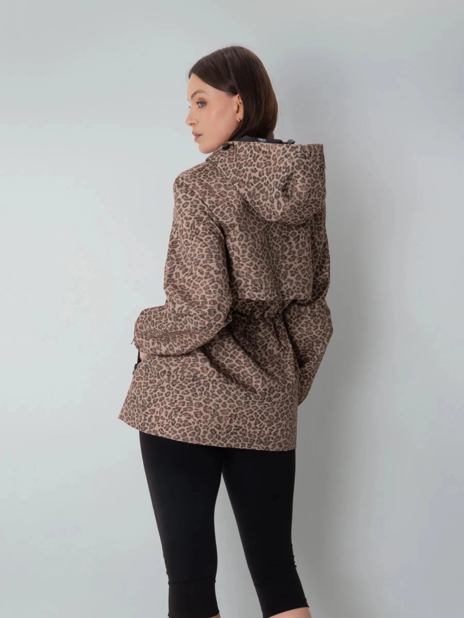 STM-TEX™ Premium Leopard Full Zip Rain Coat - PUFFIT