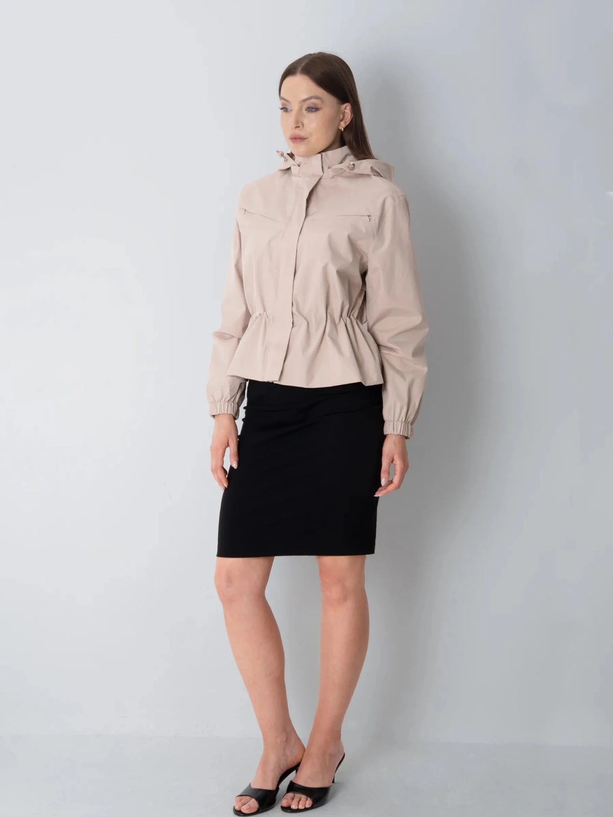 STM-TEX™ Short Drawstring Waist Rain Jacket - PUFFIT