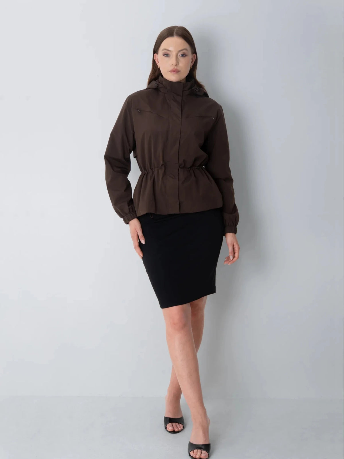 STM-TEX™ Short Drawstring Waist Rain Jacket - PUFFIT