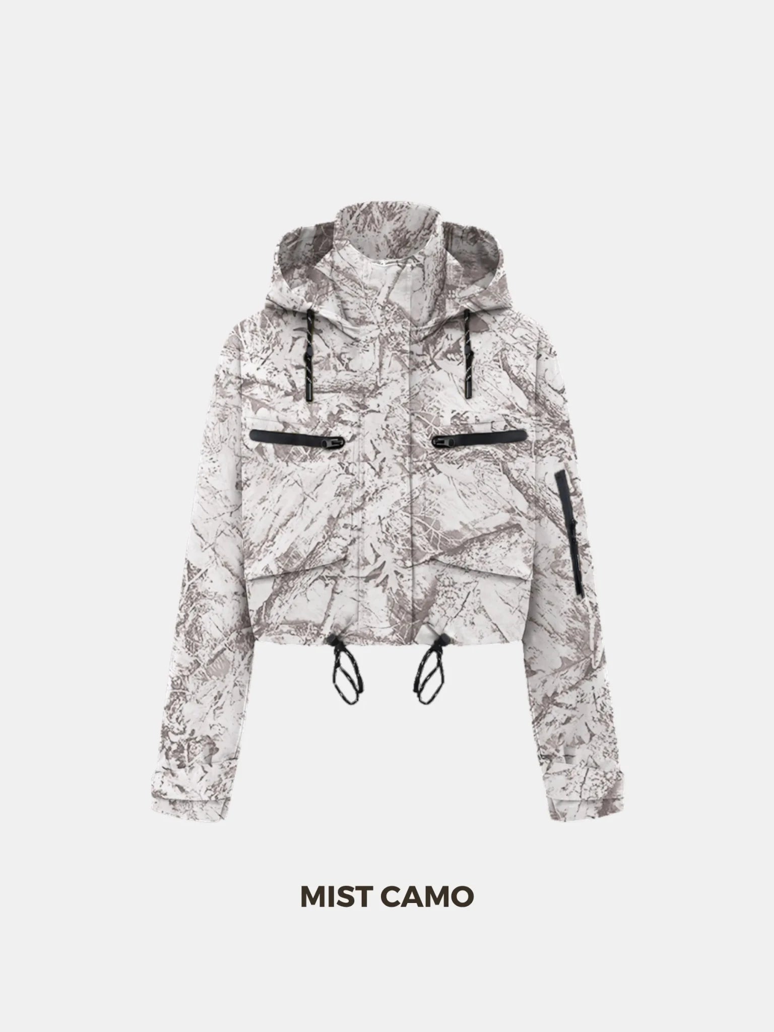 STM-TEX™ Summer Cropped Detached Hooded Rain Jacket - Stay Puffit - PUFFIT