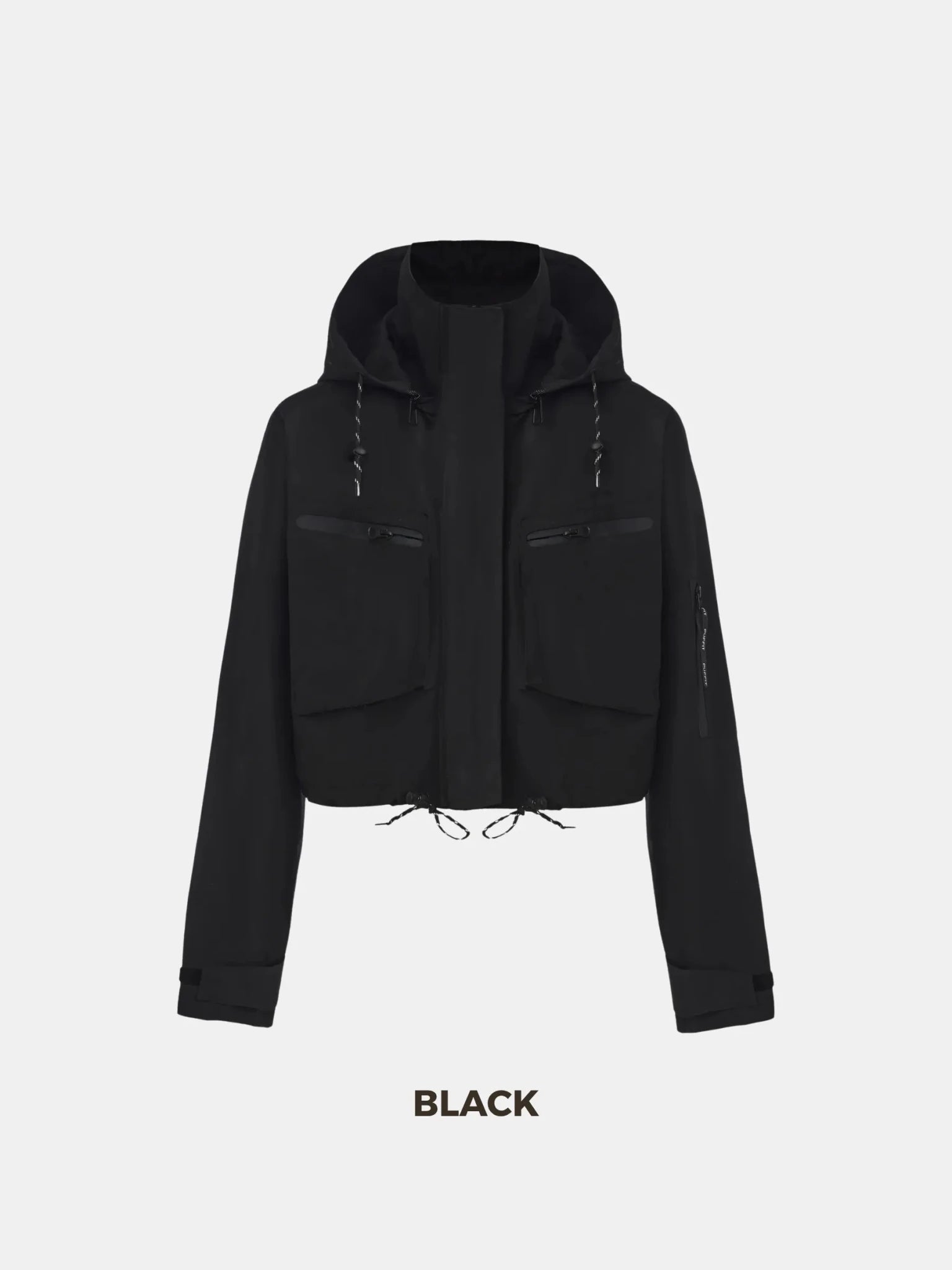 STM-TEX™ Summer Cropped Detached Hooded Rain Jacket - PUFFIT