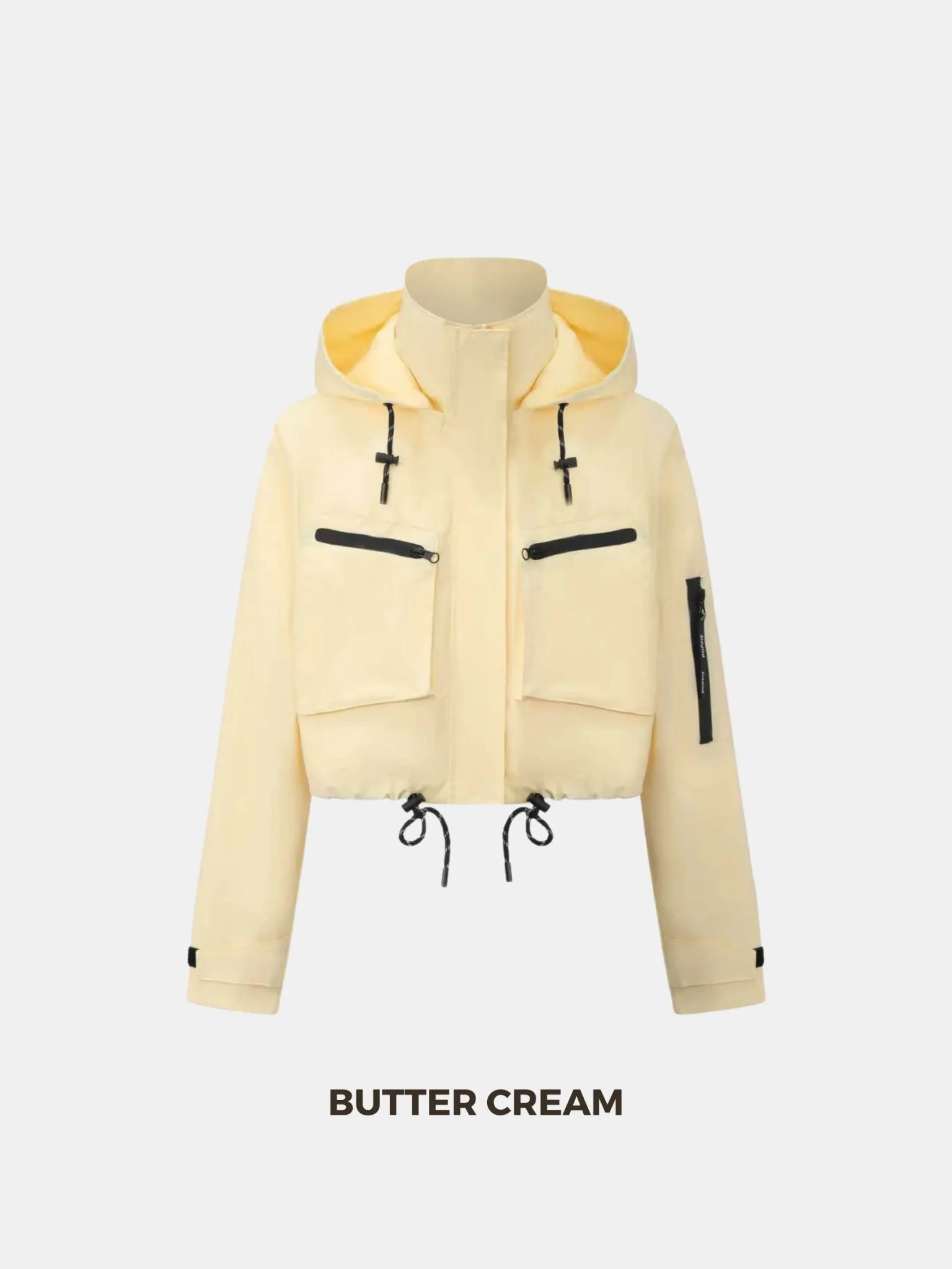 STM-TEX™ Summer Cropped Detached Hooded Rain Jacket - PUFFIT